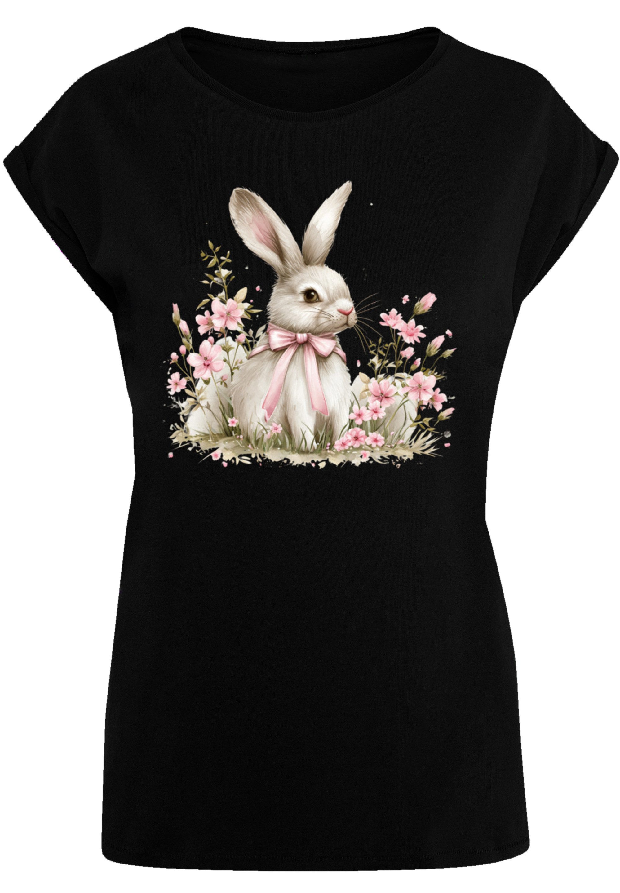 F4NT4STIC T-Shirt Niedlicher Osterhase mit Blumen günstig online kaufen