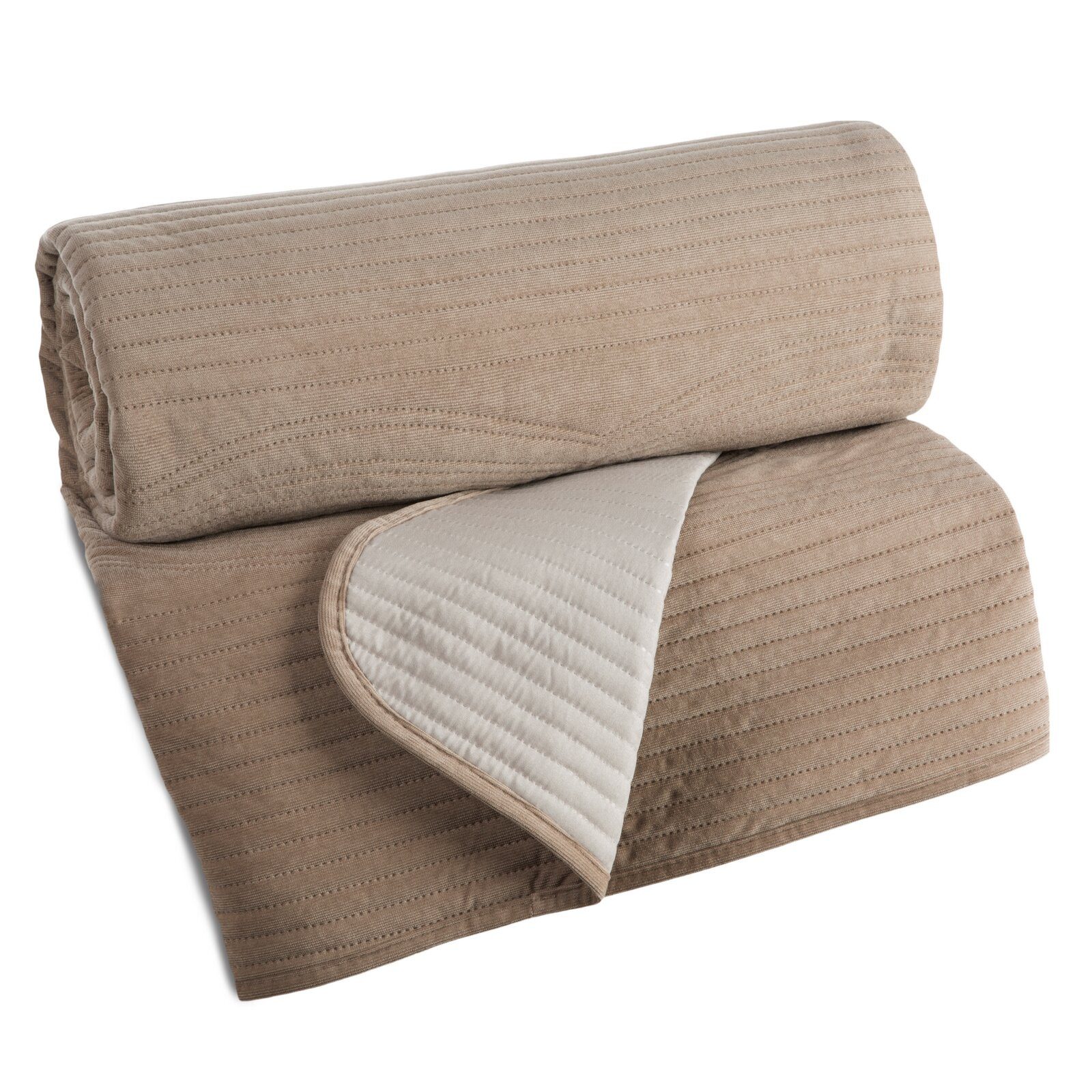 Eurofirany Tagesdecke VELVET2, Steppdecke Samtdecke Karomuster günstig online kaufen