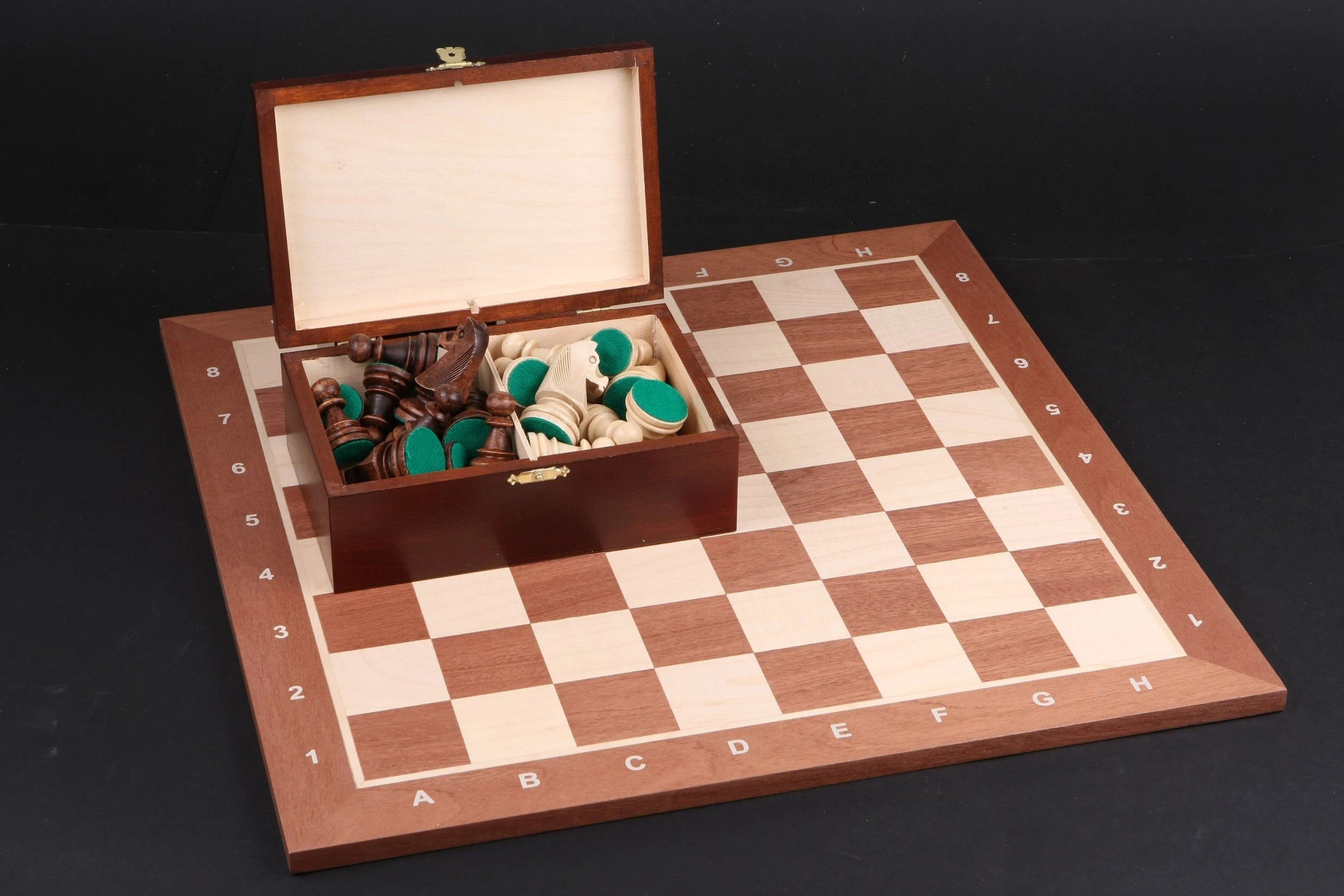 Holzprodukte Spiel Schach Turnier Staunton 5 Schachbrett Schachspiel SET 48x48