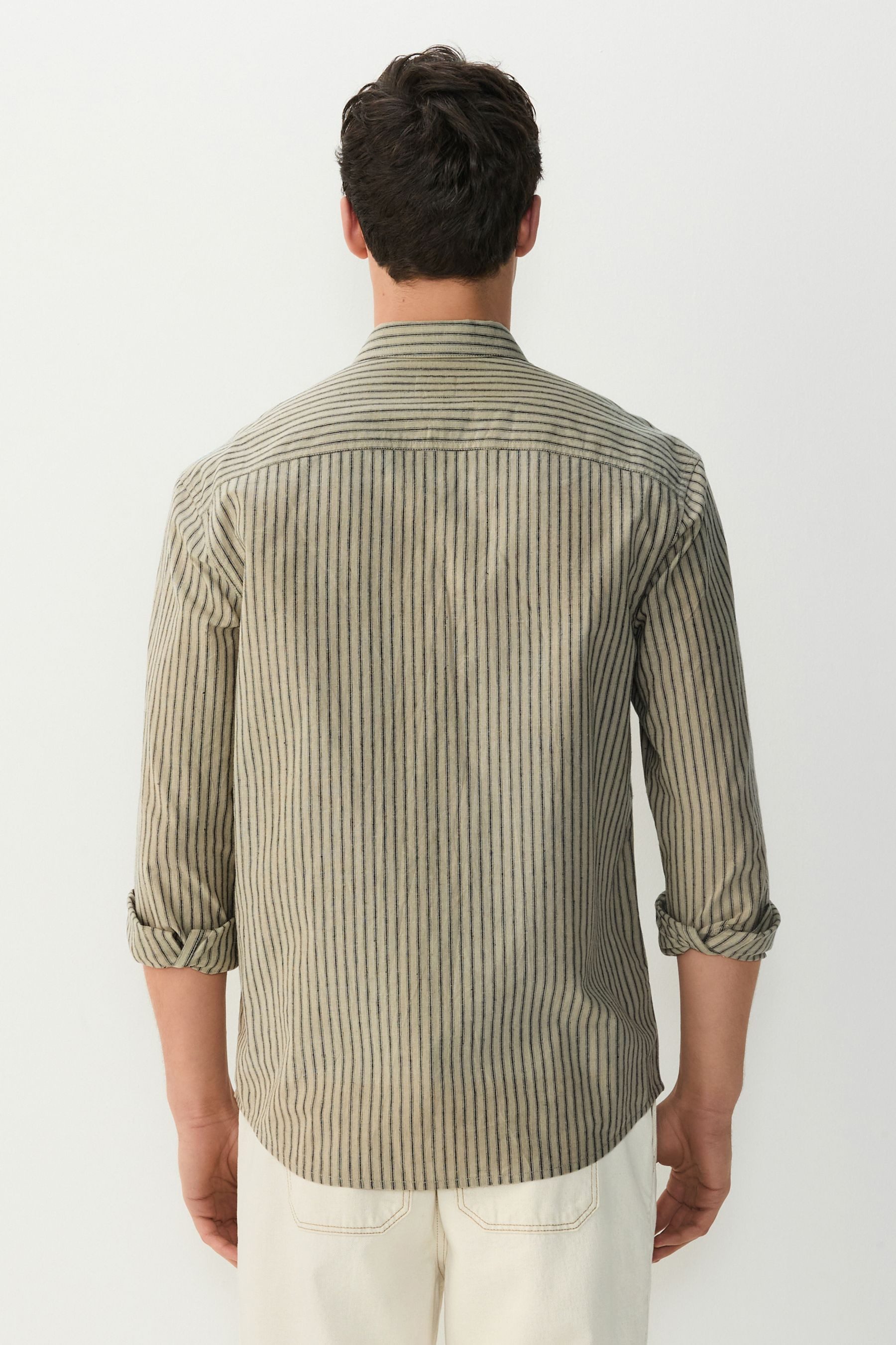 Next Langarmhemd Langarmhemd mit Streifen aus günstig online kaufen