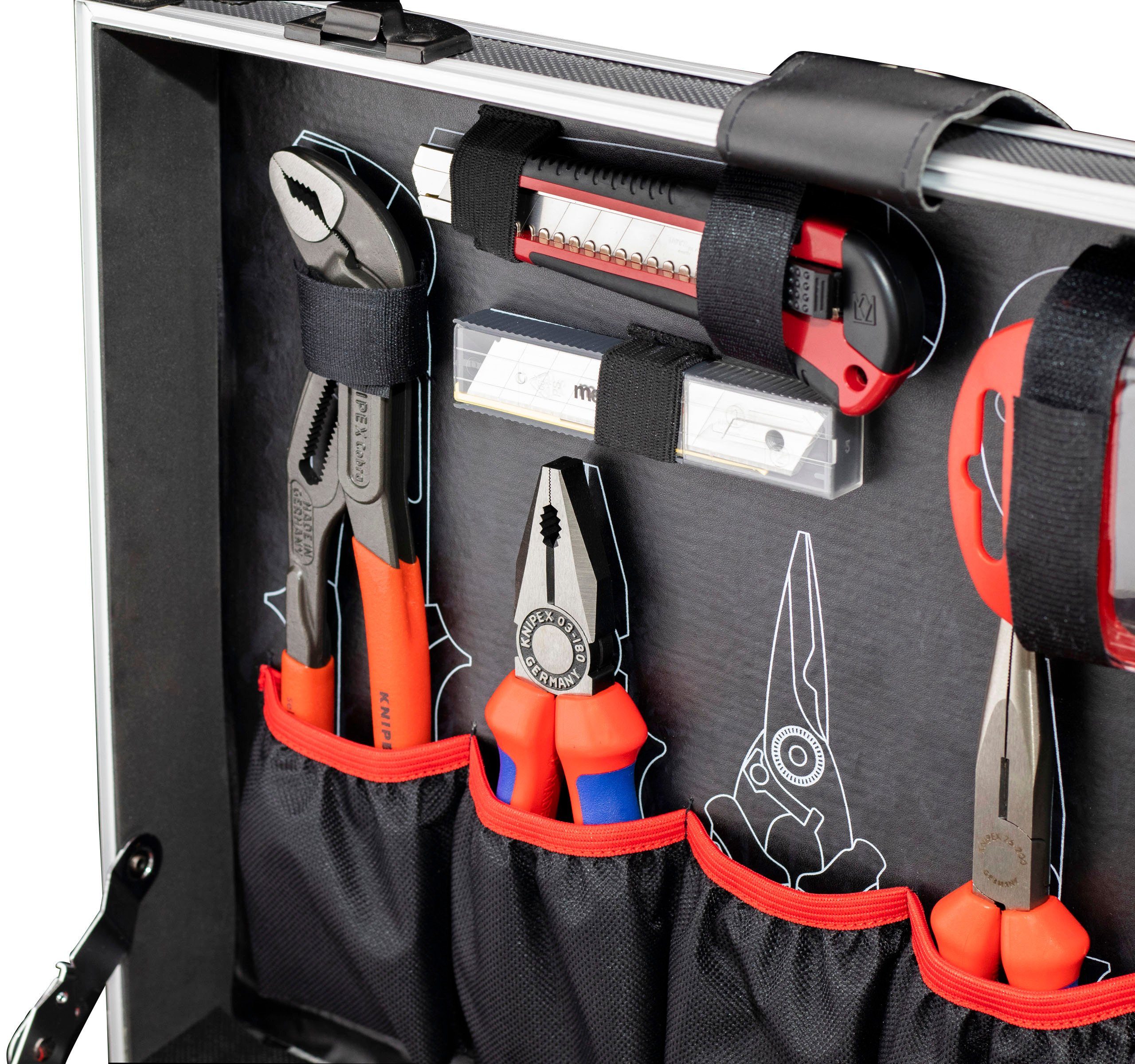 / 131-teilig, & Werkzeugkoffer Wera, Alu-Koffer mit Werkzeugset von Knipex 8973750, Qualitätswerkzeug meister Profi