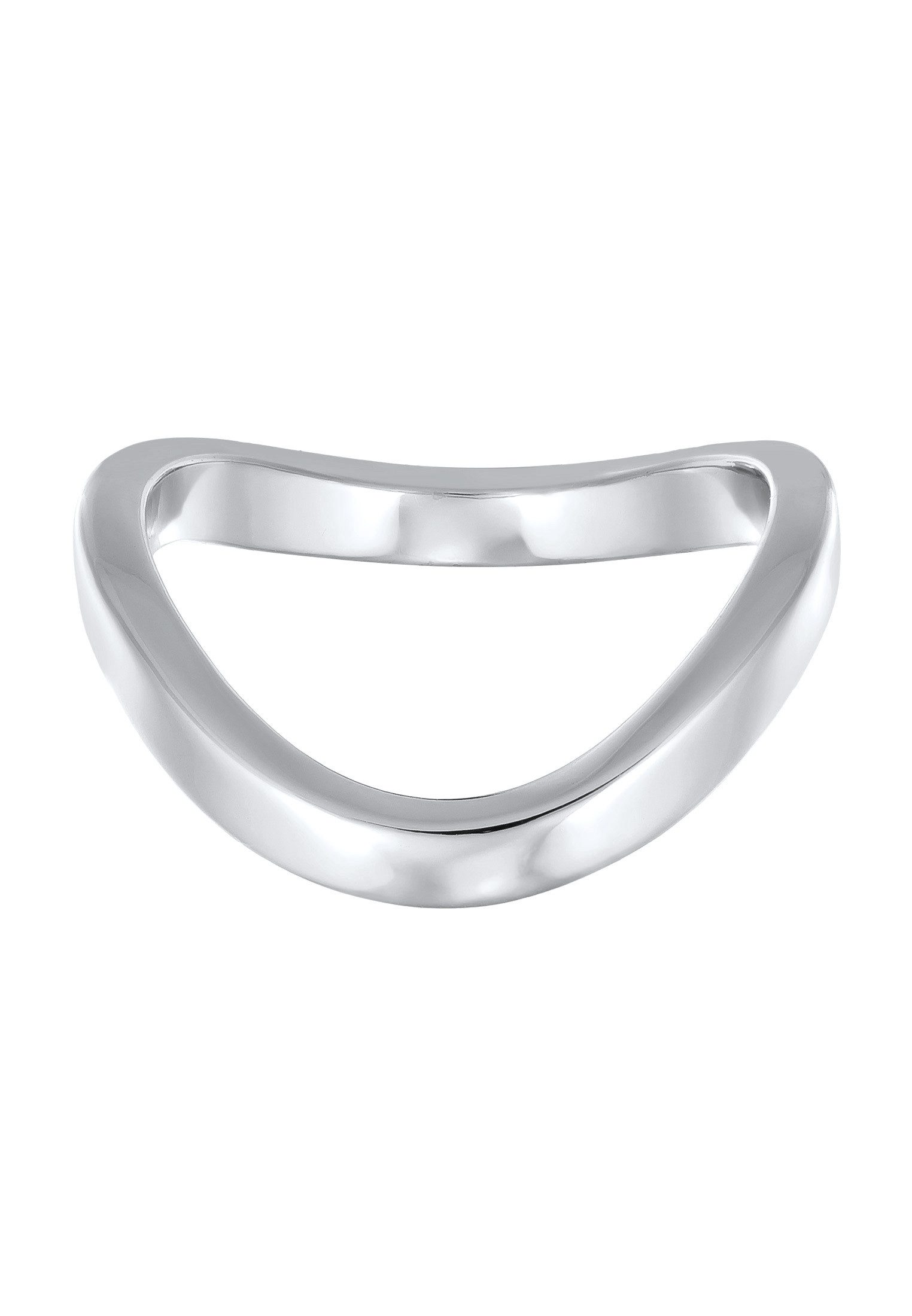 Elli Fingerring Bandring Stapelring Welle Goldfarben günstig online kaufen