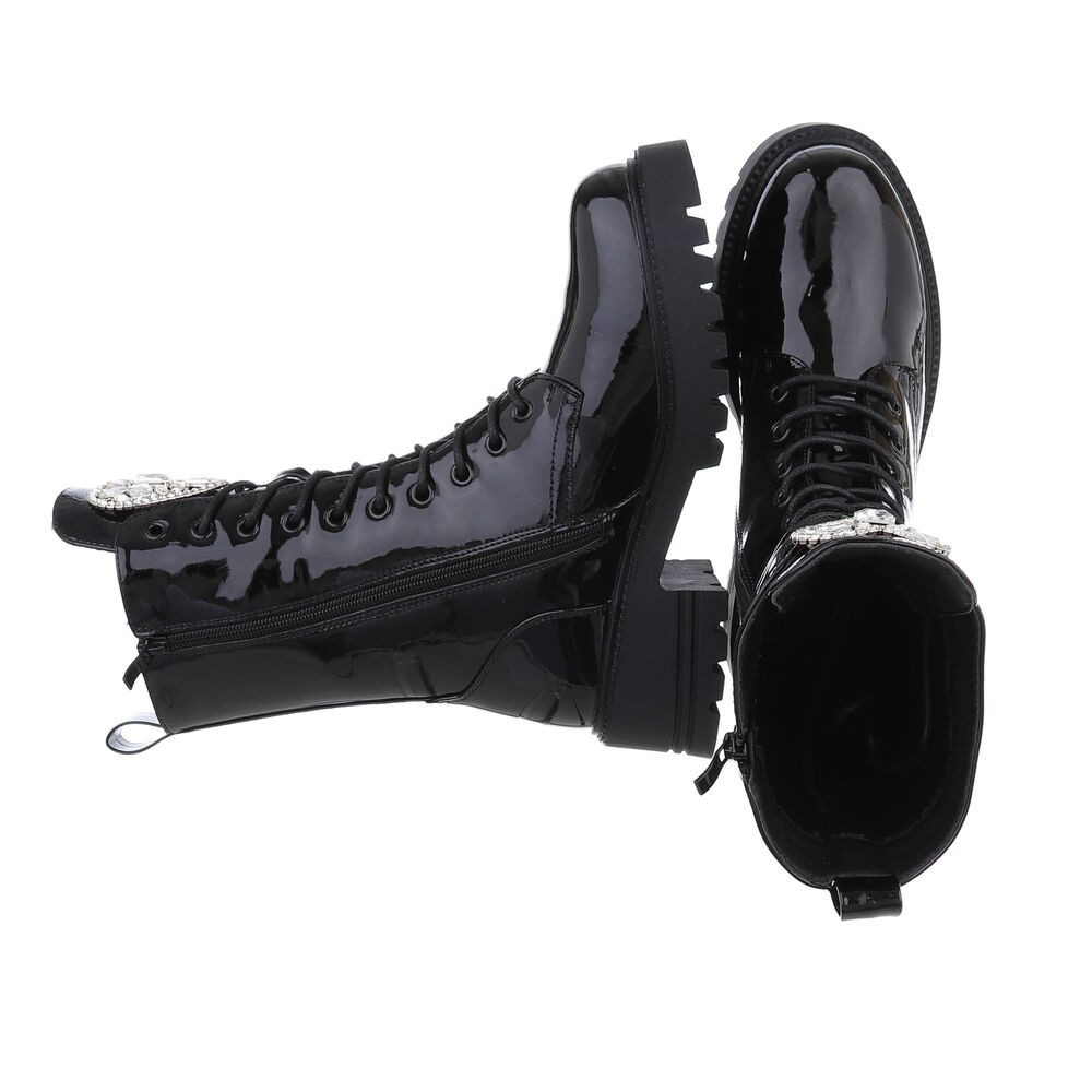 Ital-Design Damen Schnürschuhe Freizeit Schnürstiefelette (87214565) Blocka günstig online kaufen