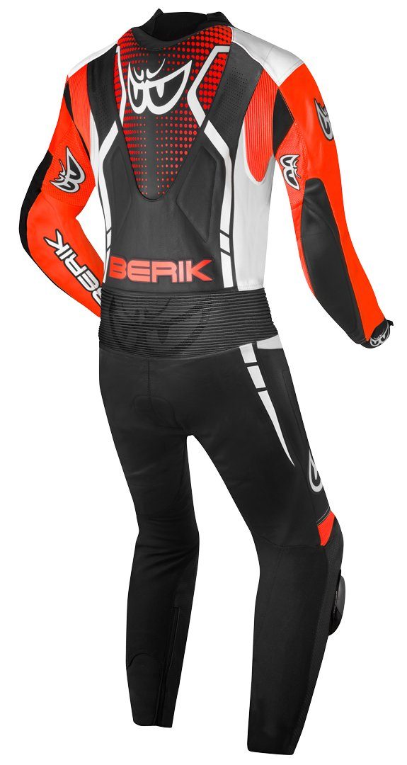 Motorrad 1-Teiler perforierte Berik Motorradkombi Lederk RSF-TECH PRO Black/Red/White