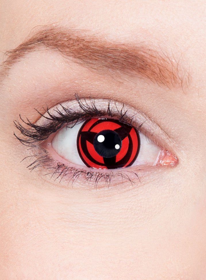 Maskworld Motivlinsen Kakashis Mangekyou Sharingan Manga Kontaktlinsen, Anime-Motivlinsen für Cosplay