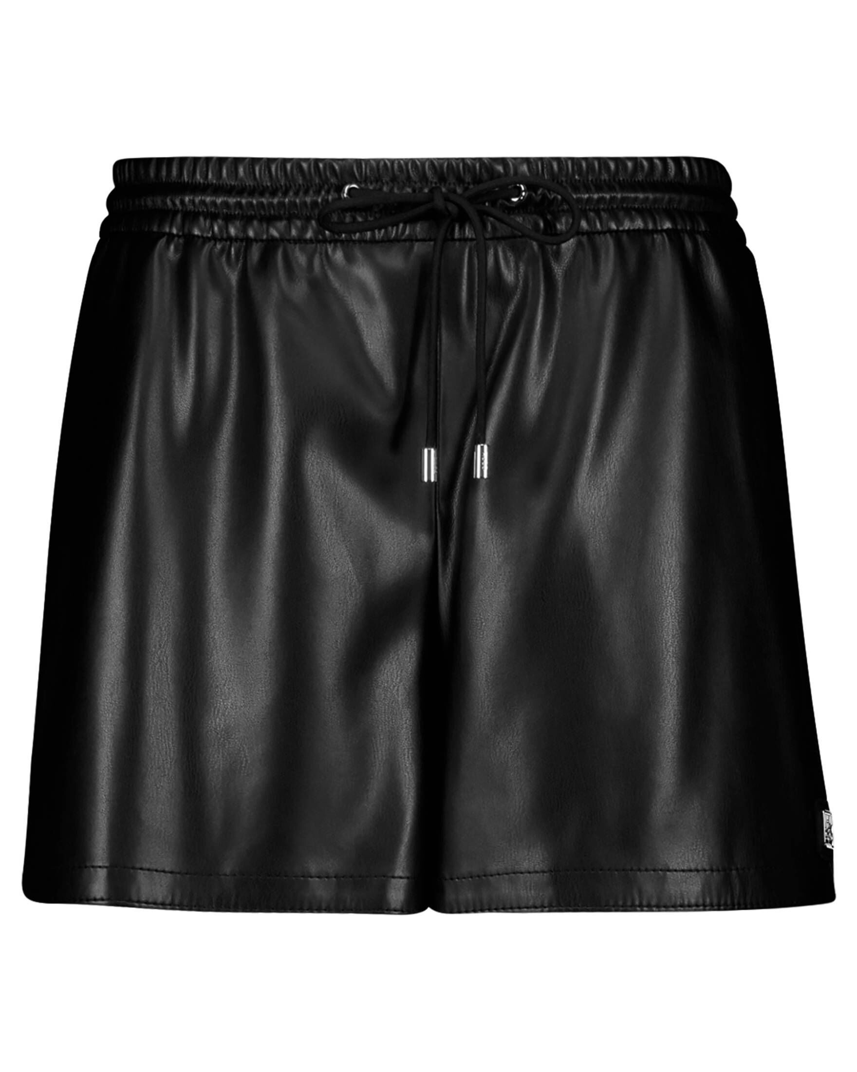 HUGO Lederimitathose Damen Shorts HESAR-1 (1-tlg)