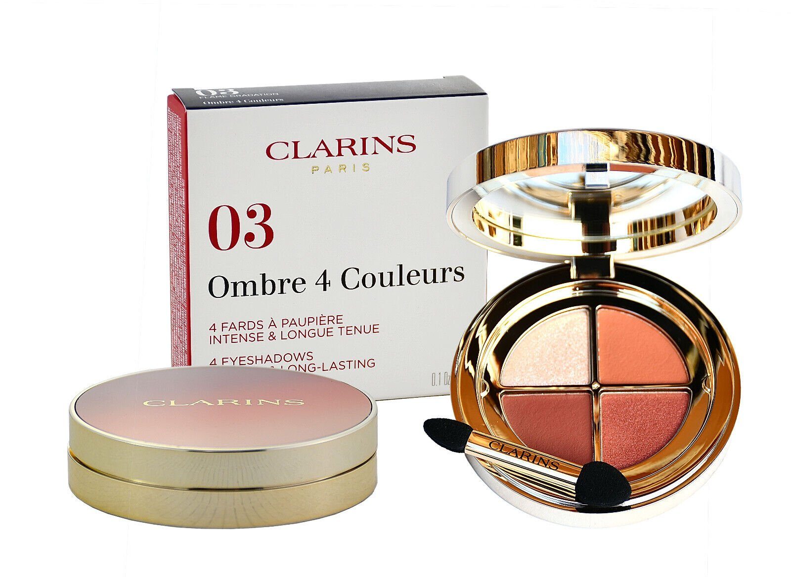 Lidschatten Clarins Ombre 4 Eyeshadows Intense & Long Lasting 03 Flame Gradation