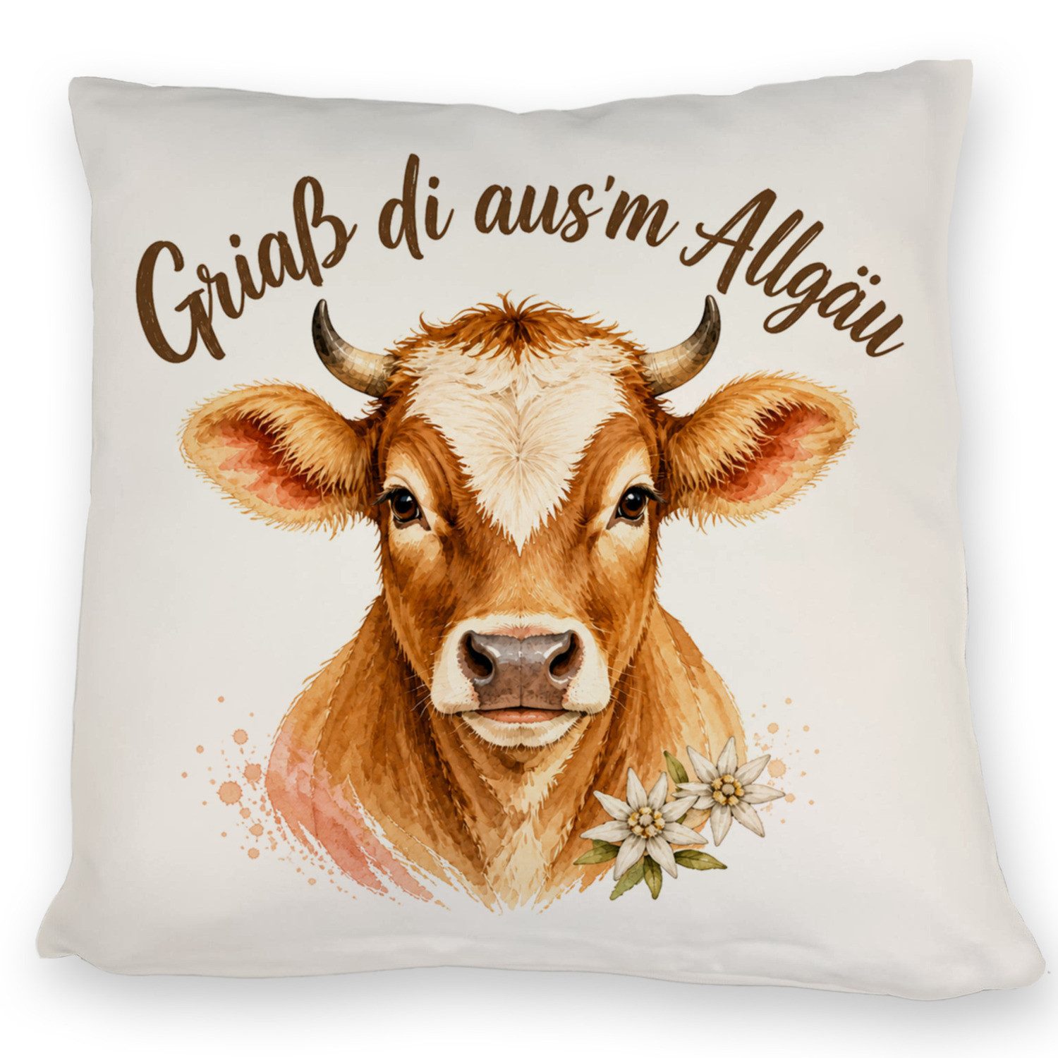 speecheese Dekokissen Kissen Griaß di Dekokissen mit Heimatgefühl Sofakissen Spruch: m Für