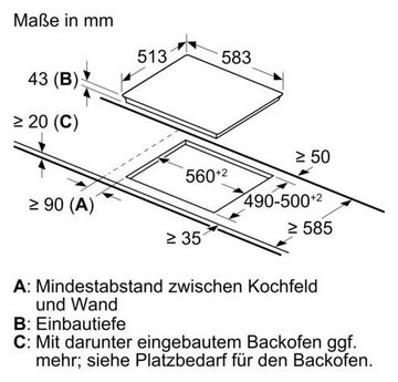 BOSCH Elektro-Herd-Set HND411VR62, mit Teleskopauszug nachrüstbar, mit schmaler Universalpfanne