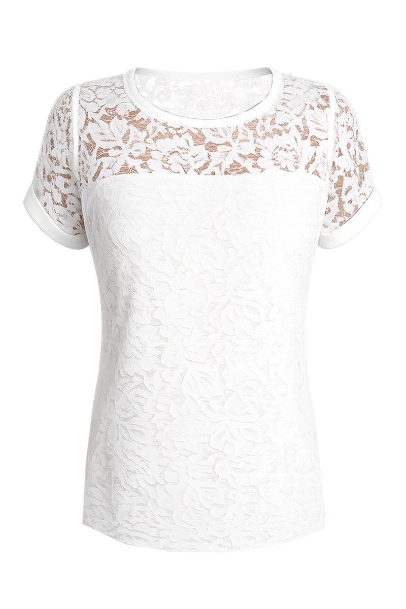 Hangowear Trachtenshirt Trachtenshirt Damen - BERYL - weiß