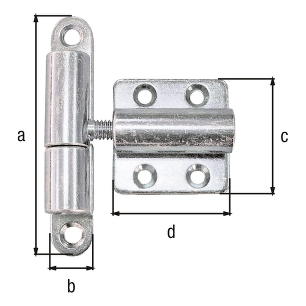 Alberts Türbeschlag Alberts Aushebescharnier, verzinkt, verstellbar., 83x15 mm (1 St)