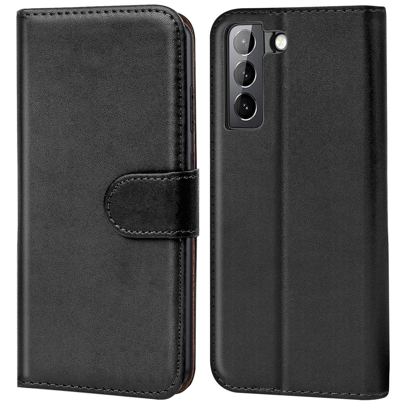 CoolGadget Handyhülle Wallet Klapp Tasche Book Case für Samsung Galaxy S21 FE 6,4 Zoll, Hülle Klapphülle Flip Cover Etui Schutzhülle