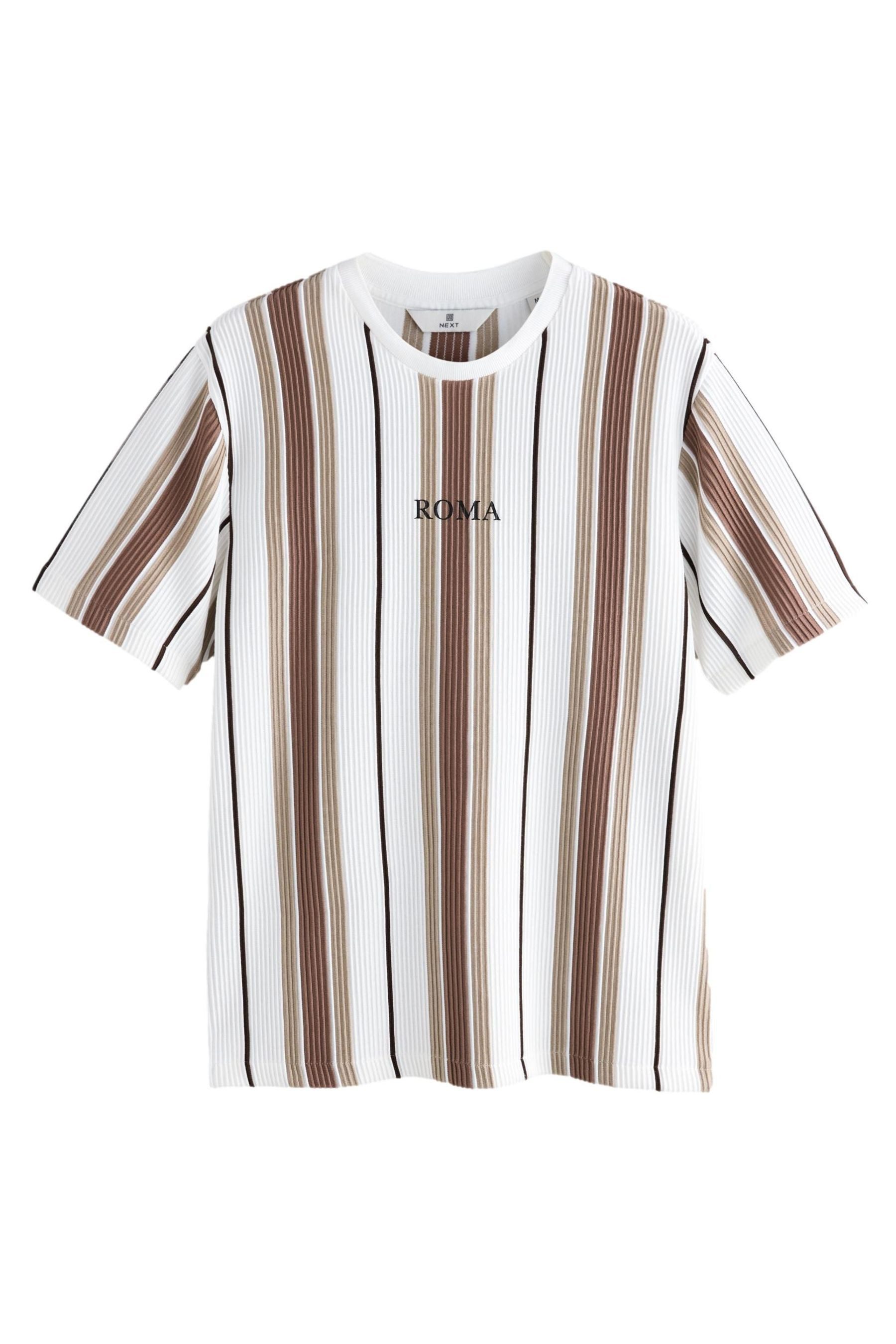 Next T-Shirt Edles T-Shirt mit vertikalen günstig online kaufen