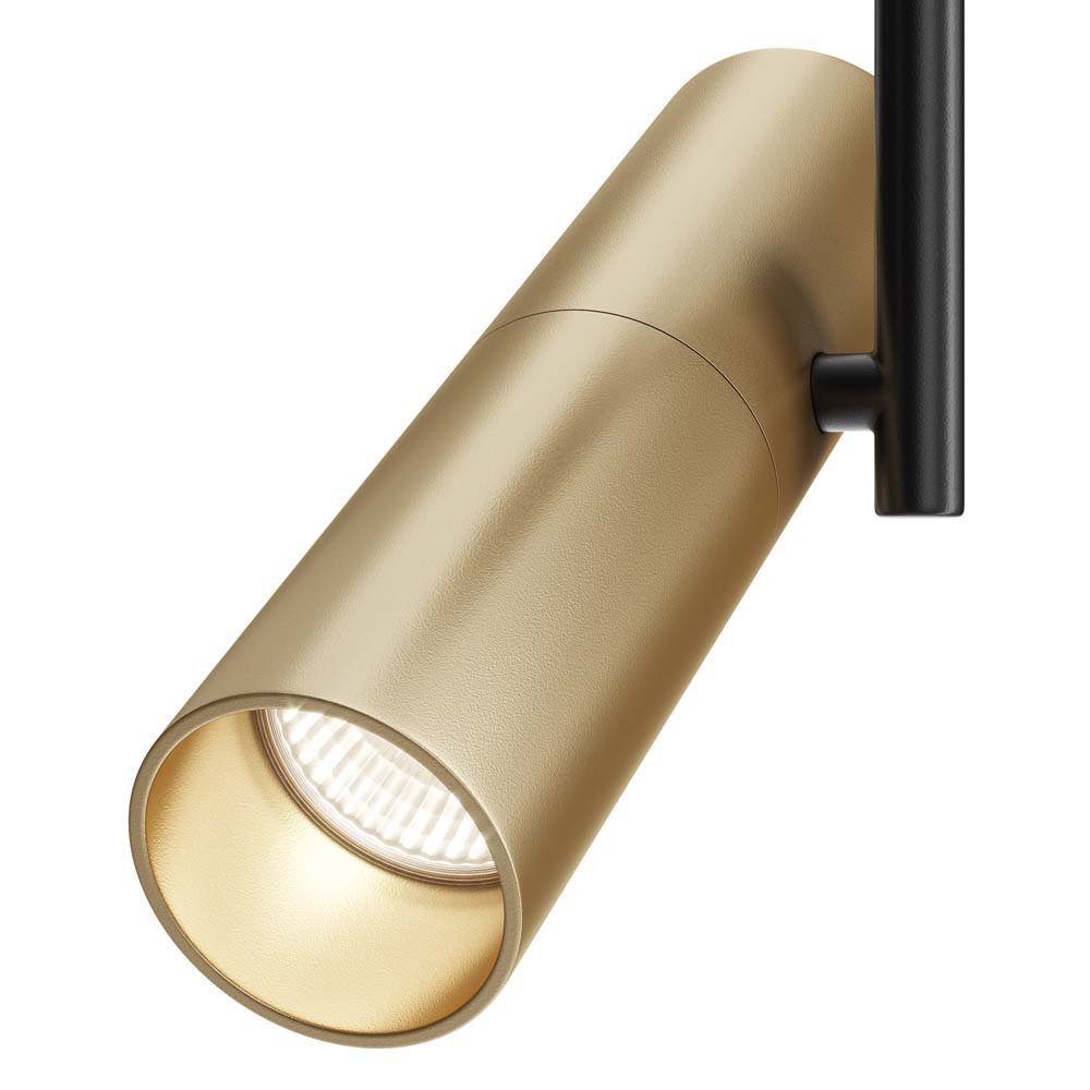 Maytoni LED Schwarz Deckenleuchte Alu Deckenspot, Gold Deckenstrahler Deckenlampe
