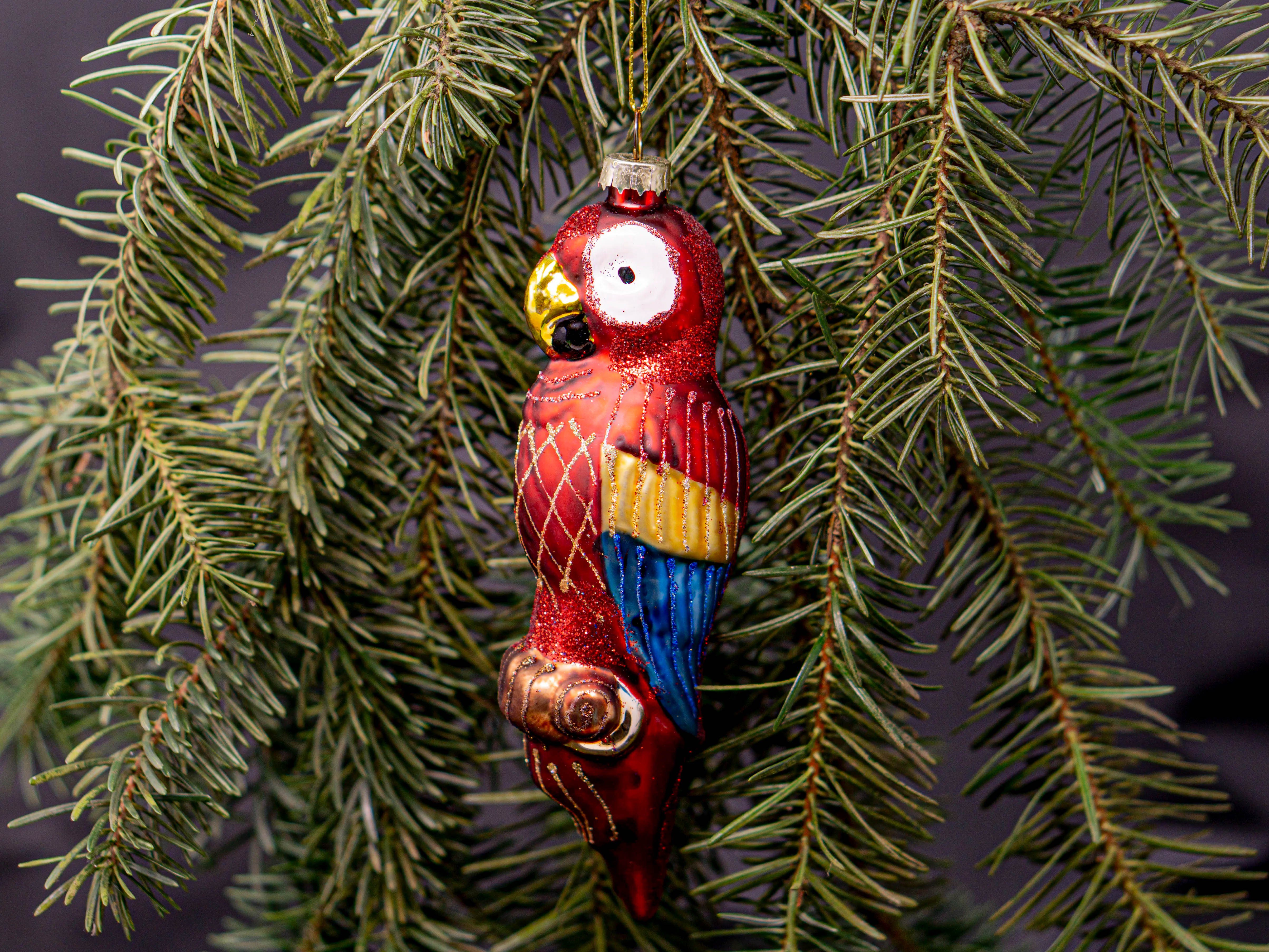 Weihnachtskugel Weihnachtsbaumkugel Planet Nature Papagei