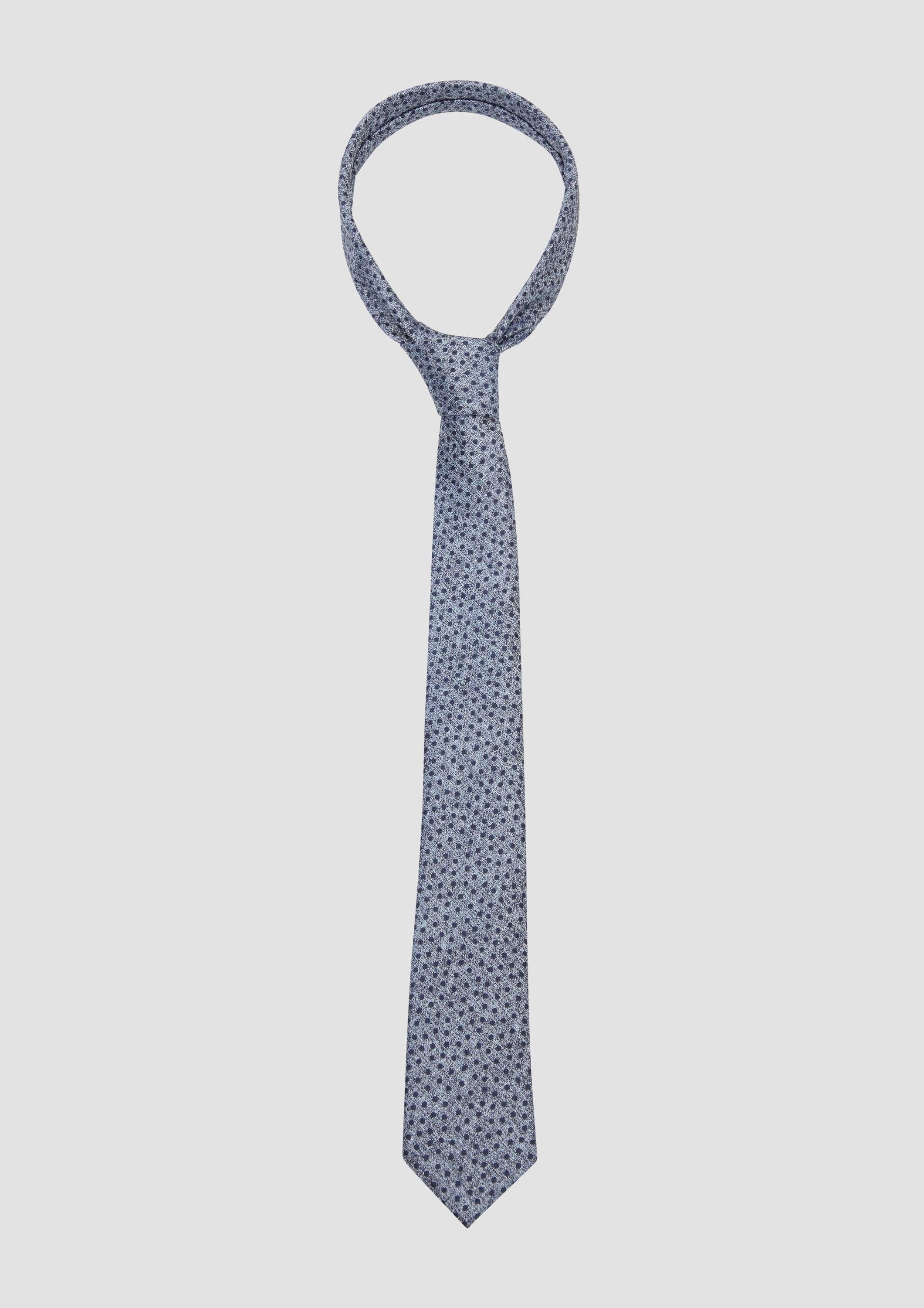s.Oliver Krawatte Krawatte Elegante Business-Krawatte aus Seidenmix mit Jacquard-Muster