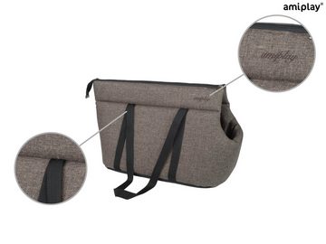amiplay Hunde-Transportbox Palermo Hundetragetasche: Stilvoller Komfort für Ihren Vierbeiner bis 10,00 kg, Hundetragetasche Palermo