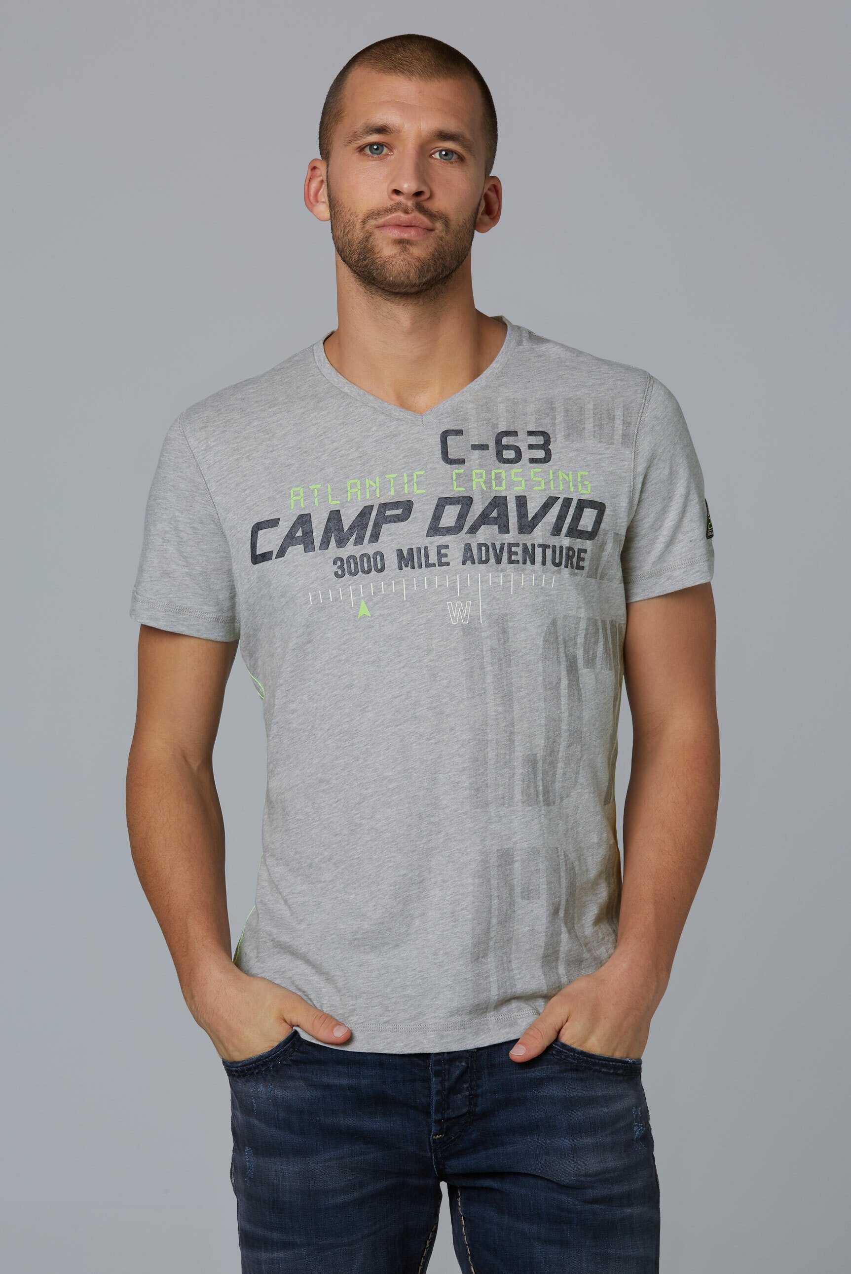 CAMP DAVID V-Shirt mit maskulinem V-Ausschnitt | OTTO