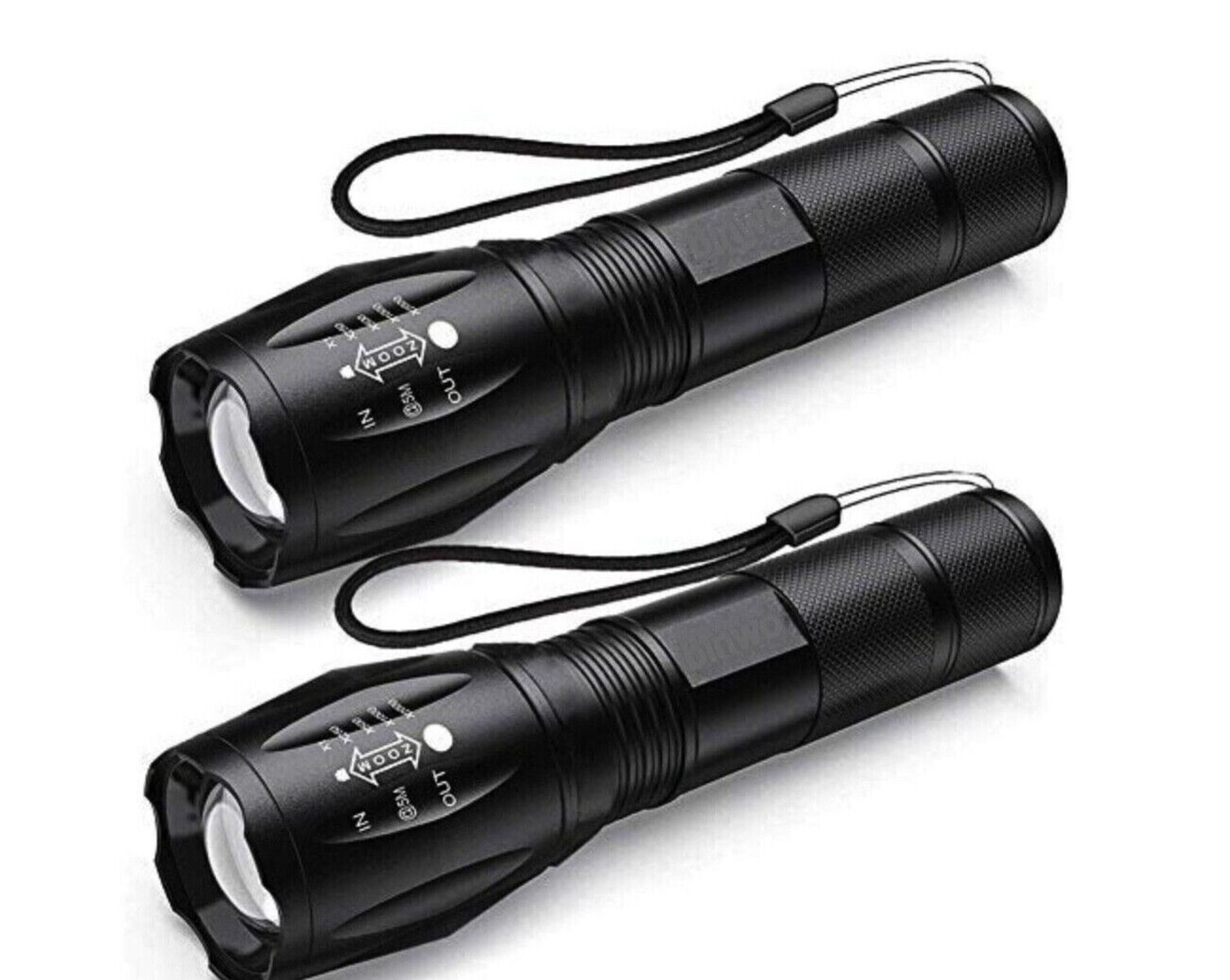 Qivee LED Taschenlampe 2x Q-76-1 (Packung, 2-St., 2x Taschenlampe, 2x Akkus günstig online kaufen