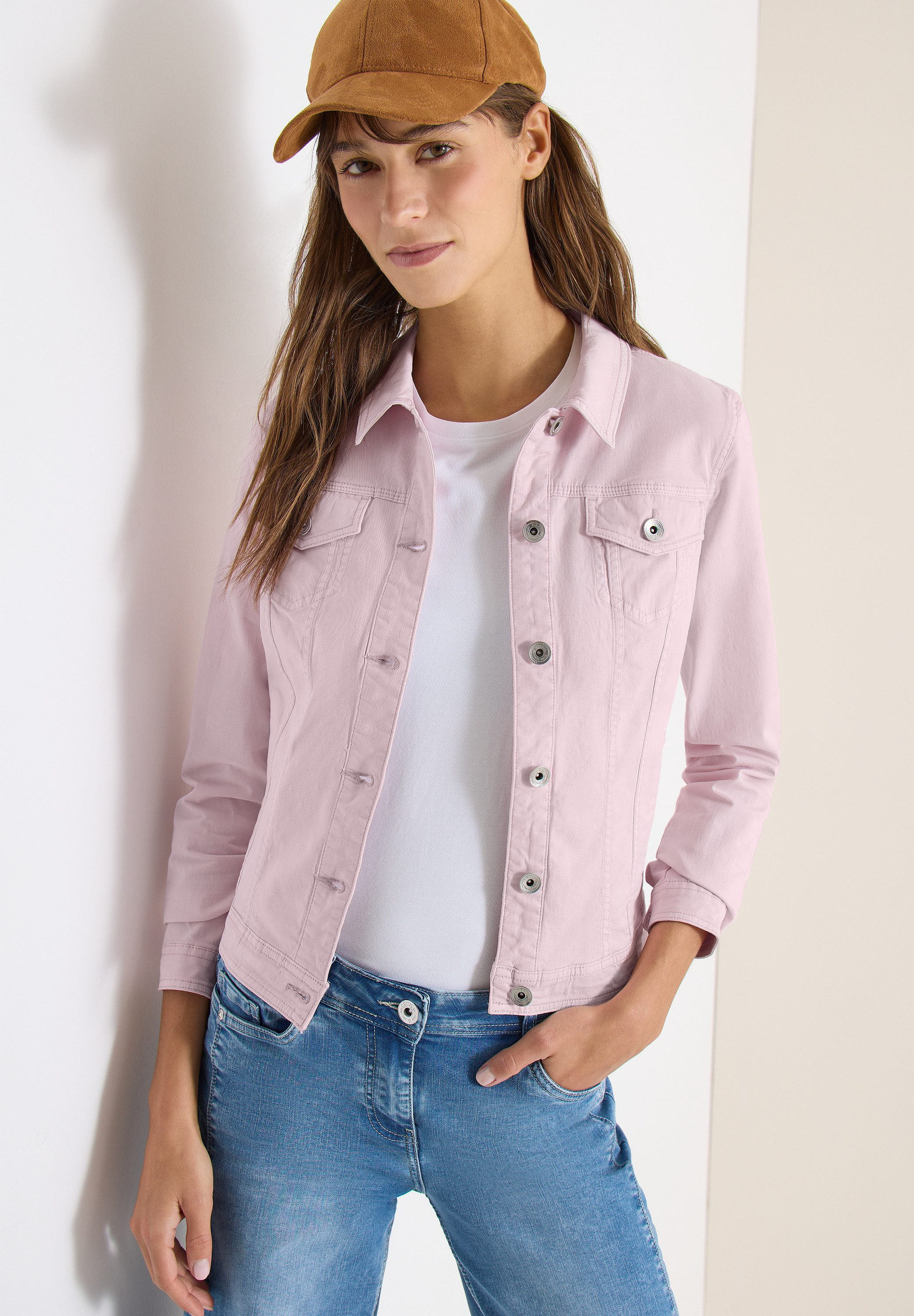 CECIL Jeansjacke aus Baumwolle mit Stretchanteil