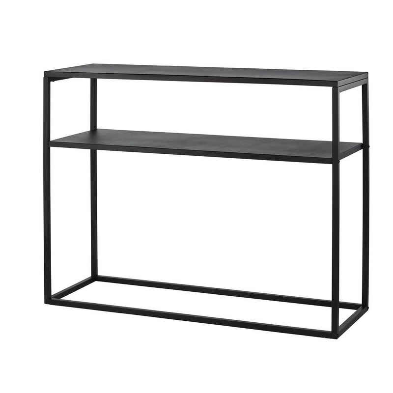 kamelshopping Konsolentisch Konsolentisch aus Metall mit Ablage, modern & zeitlos, industrial Möbel, auch als Sideboard, Raumteiler, Flurnöbel nutzbar