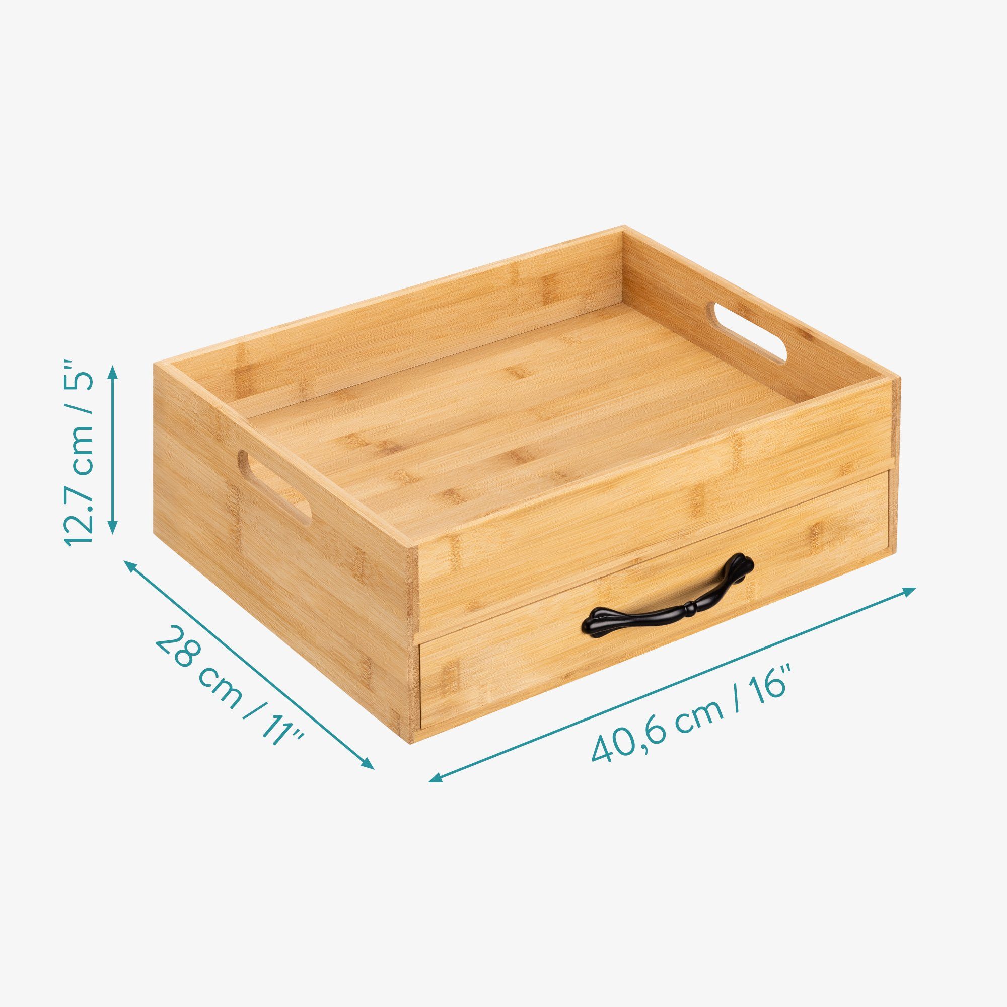 Bambus Navaris Bambus Aufbewahrung 12 - Box, Tee Teebox Teebox Fächer Tablett