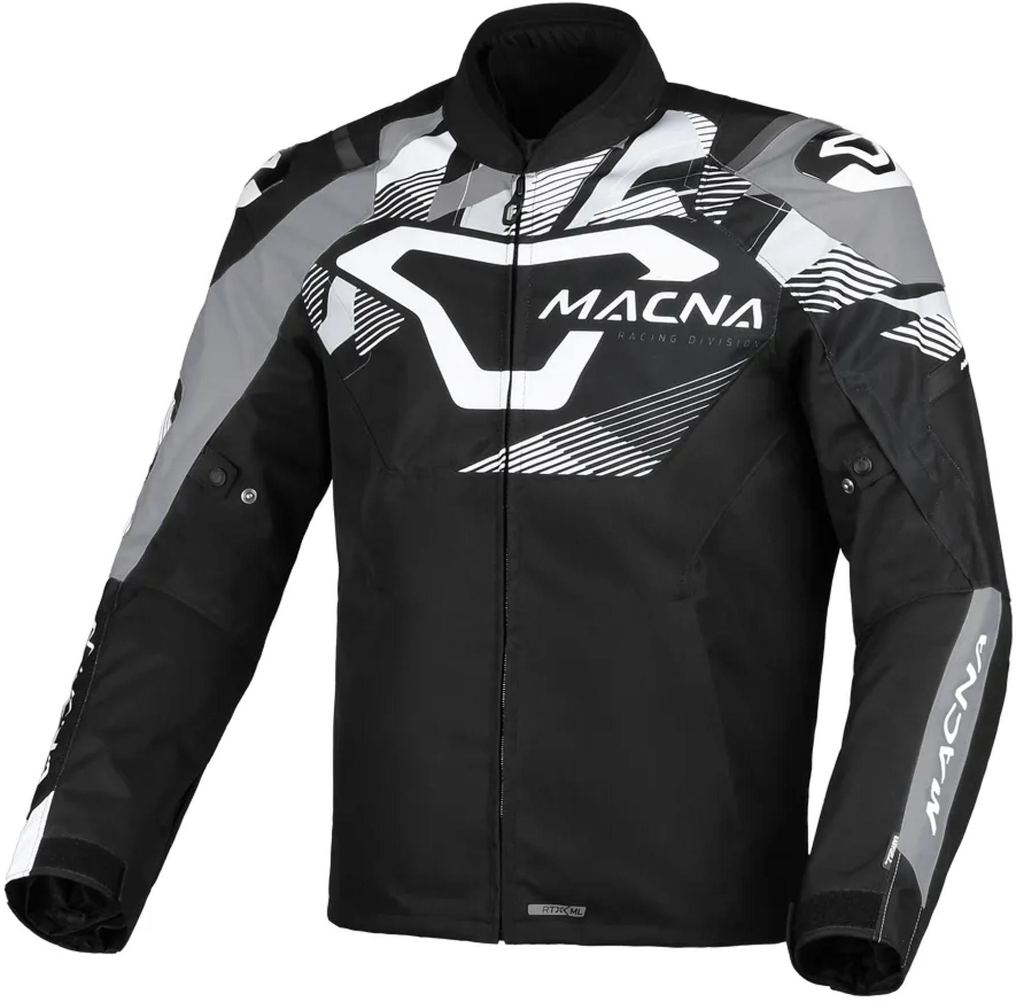 Macna Motorradjacke Admyre wasserdichte Motorrad Textiljacke 2-Lagen-Laminat,Ellenbogenprotektoren enthalten,herausnehmbare Me