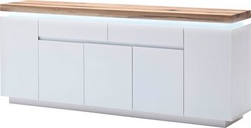 MCA furniture Sideboard Romina, mit LED Beleuchtung weiß dimmbar, inkl. Fernbedienung