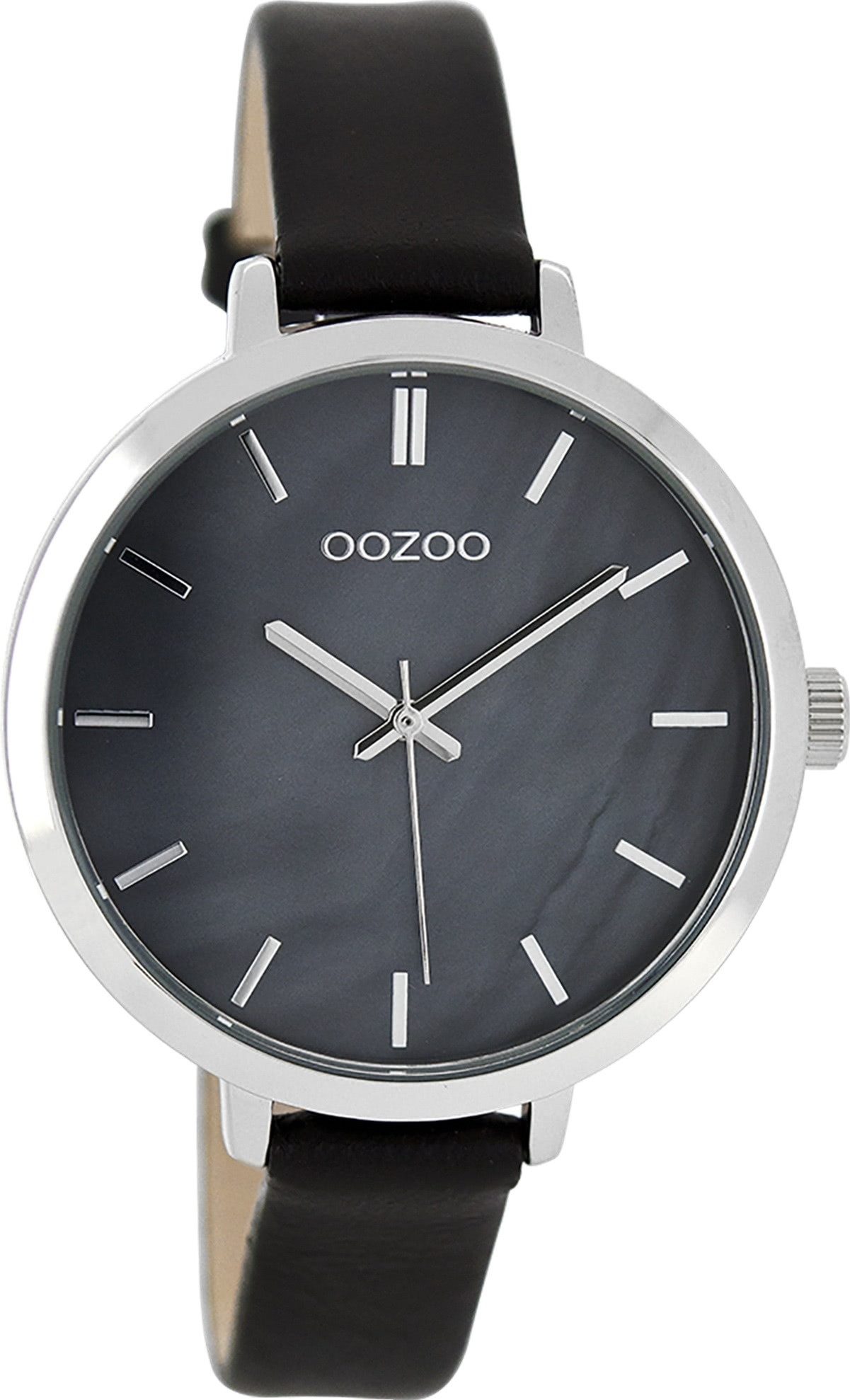Quarzuhr Oozoo Damen Uhr Casual schimmernd Leder