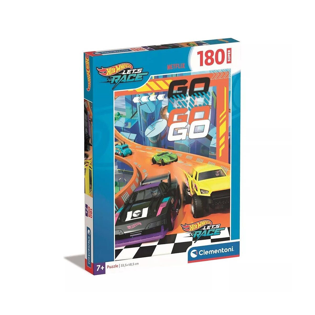 Lernspielzeug Hot Wheels Finish Line 180-teiliges Clementoni-Puzzle