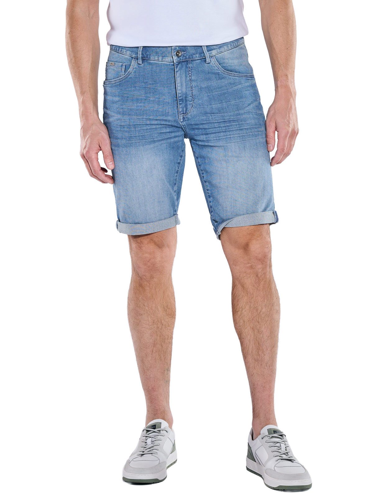 Engbers Jeansbermudas Herren Denim Shorts, Mittelblau