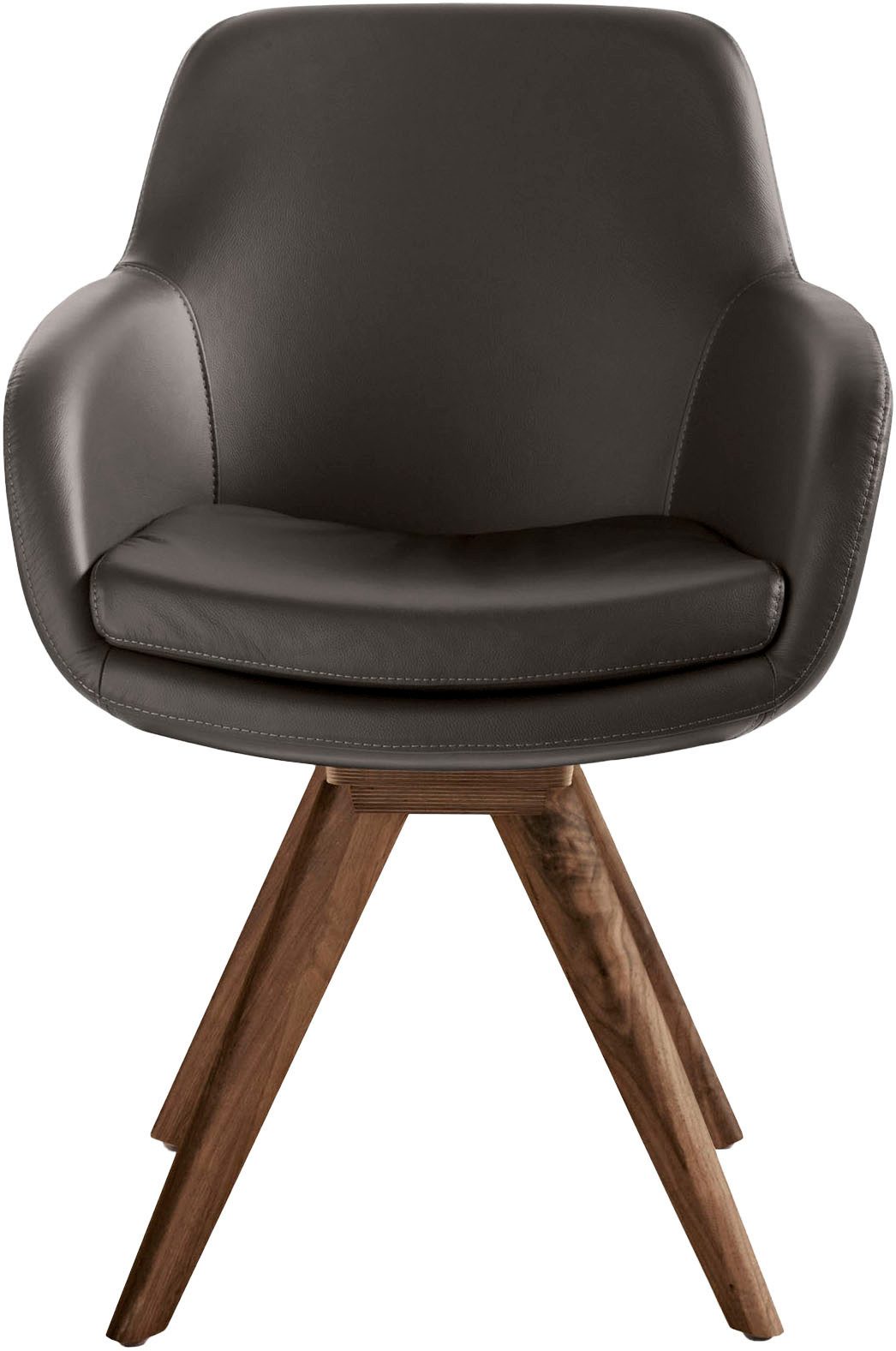 Musterring Esszimmerstuhl Tavia (Set, 2 St), Stativgestell Wildnussbaum, Drehfunktion optional, diverse Farben