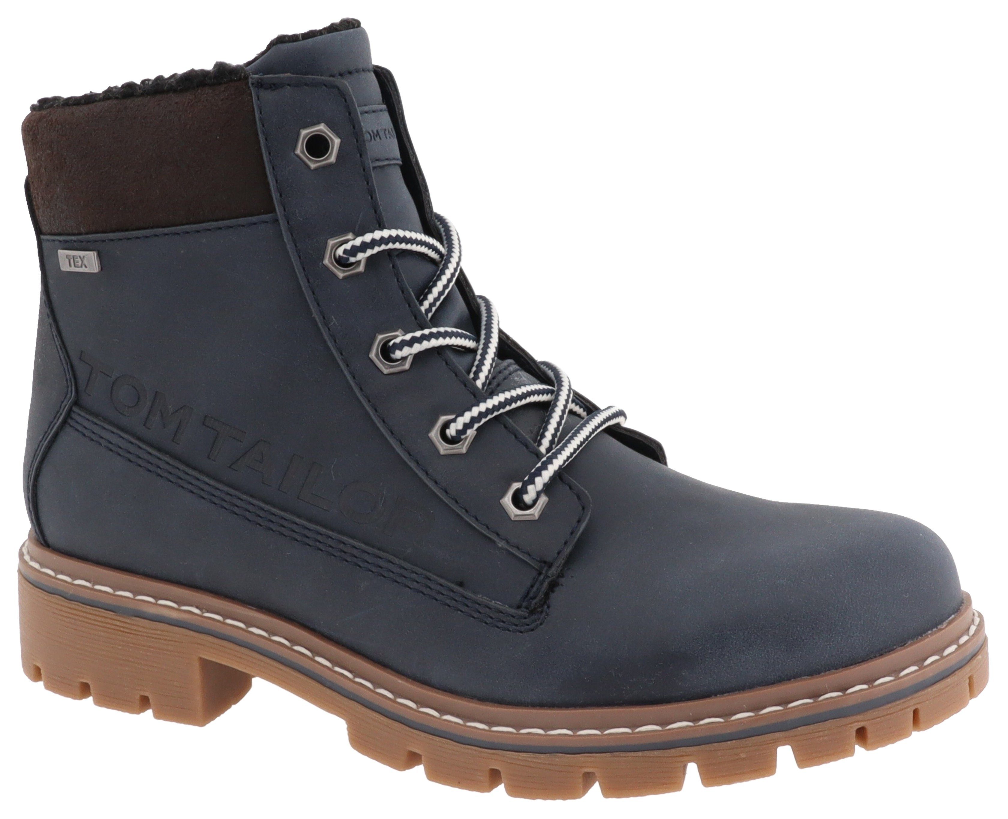TOM TAILOR Schnürboots mit gepolstertem Schaftrand, günstig online kaufen
