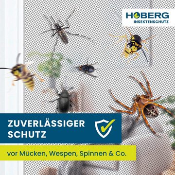 Insektenschutzplissee Fliegengitter zuschneidbar, Hoberg, Magneten, Fester 150x130cm, Moskitonetz