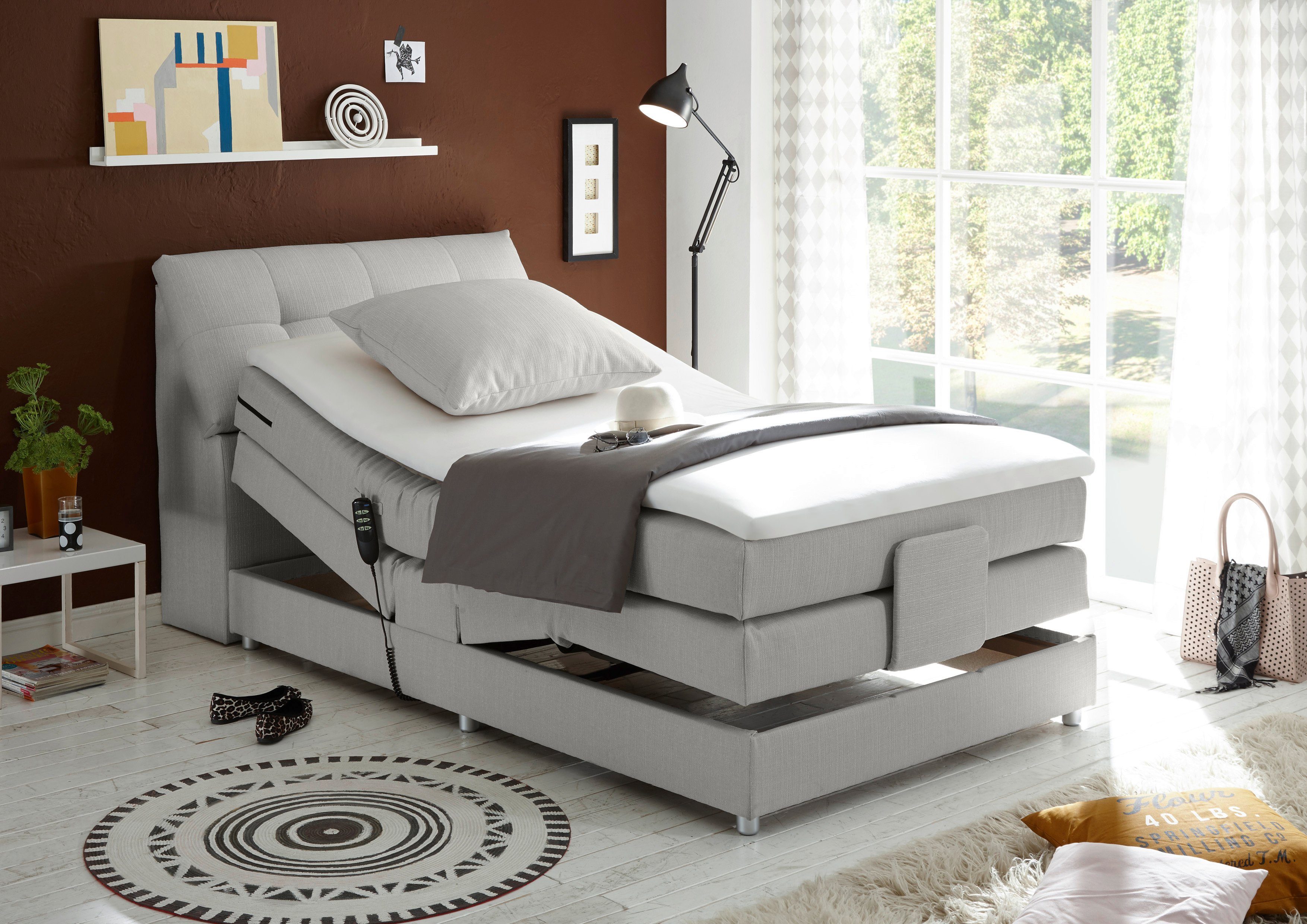 ED EXCITING DESIGN Boxspringbett Carpino wahlweise in den Breiten 120cm ode günstig online kaufen