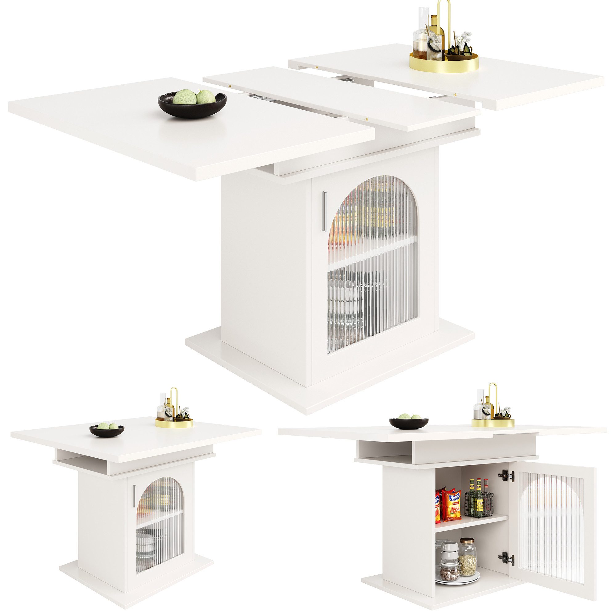 ANYSUN Esstisch Multifunktionaler Ausziehtisch (Set, 1Tisch), Breite 140 cm