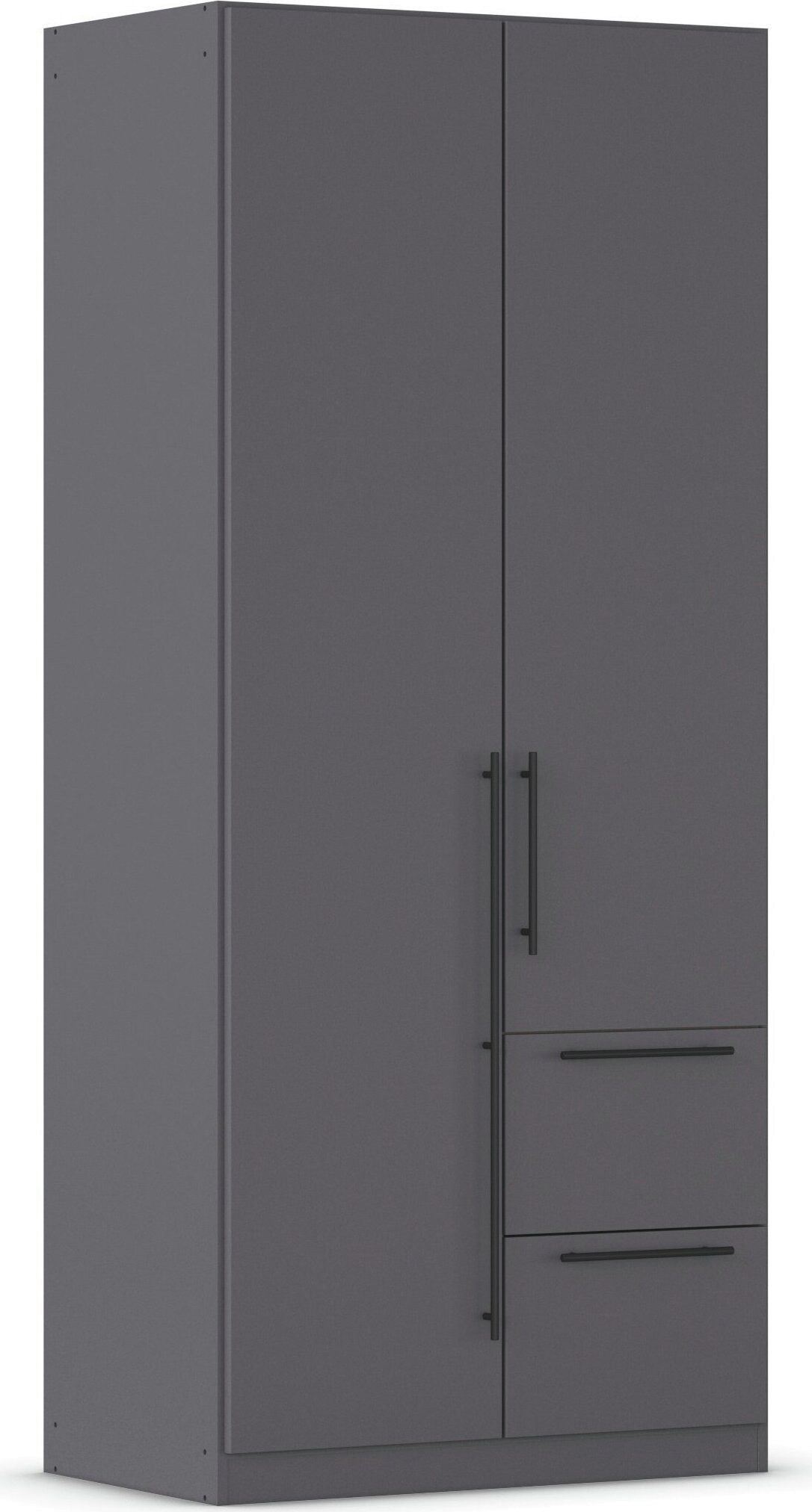 OTTO home Kleiderschrank Mehrzweckschrank Aktenschrank Möbel Mietswohnung Schlafzimmer AVOLA (3 verschiedene Ausstattungen BASIC/CLASSIC/PREMIUM (inkl. SOFT-CLOSE) mit hochwertigen Stangengriffen aus Metall in Schwarz MADE IN GERMANY