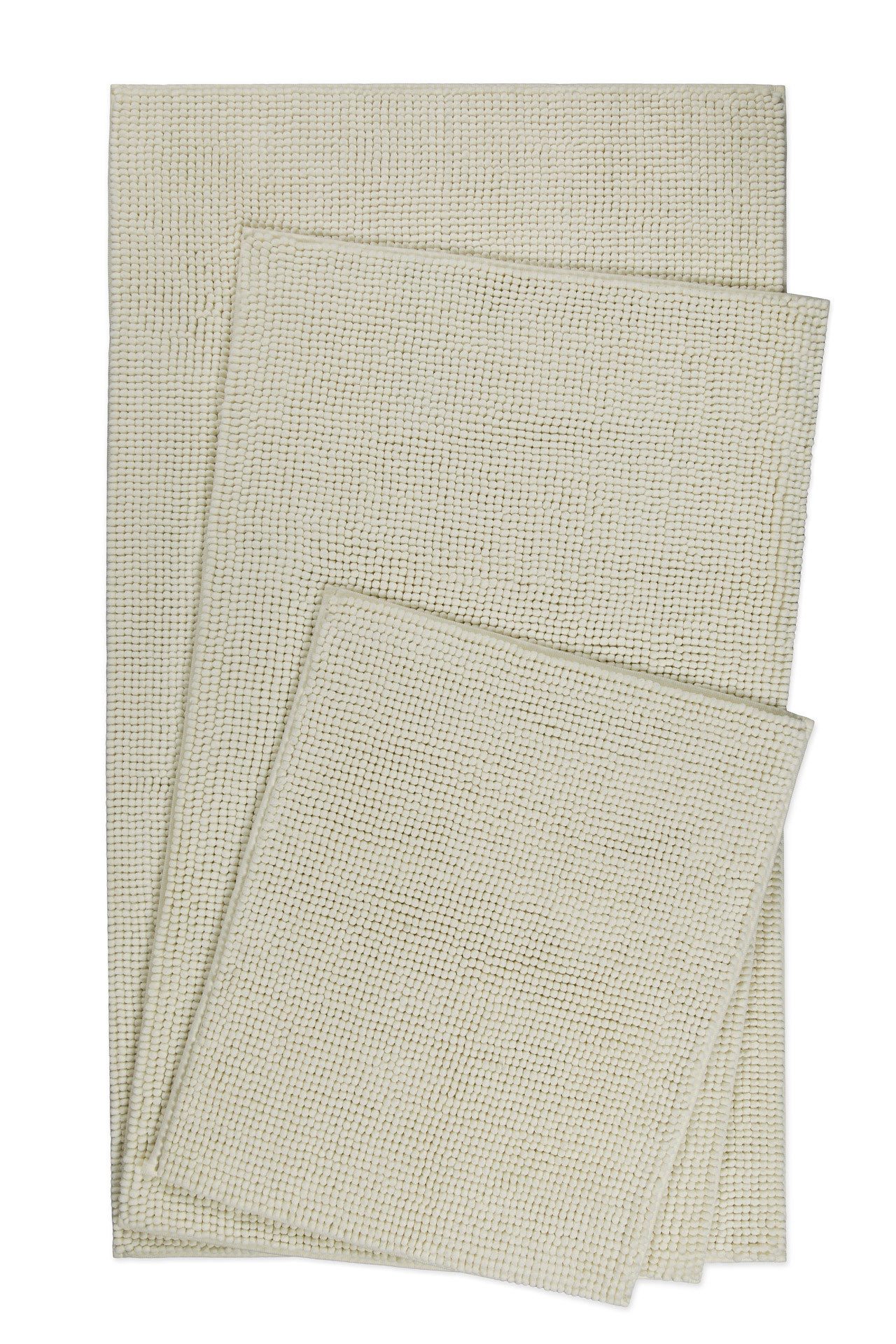 Wecon home Basics Badematte Balu, Badezimmer Teppich, Badvorleger, Höhe 14 mm, rutschhemmend beschichtet, fußbodenheizungsgeeignet, Polyester, rechteckig, Chenille, waschbar, rutschfest, schnell trocknend, weich, Badteppich