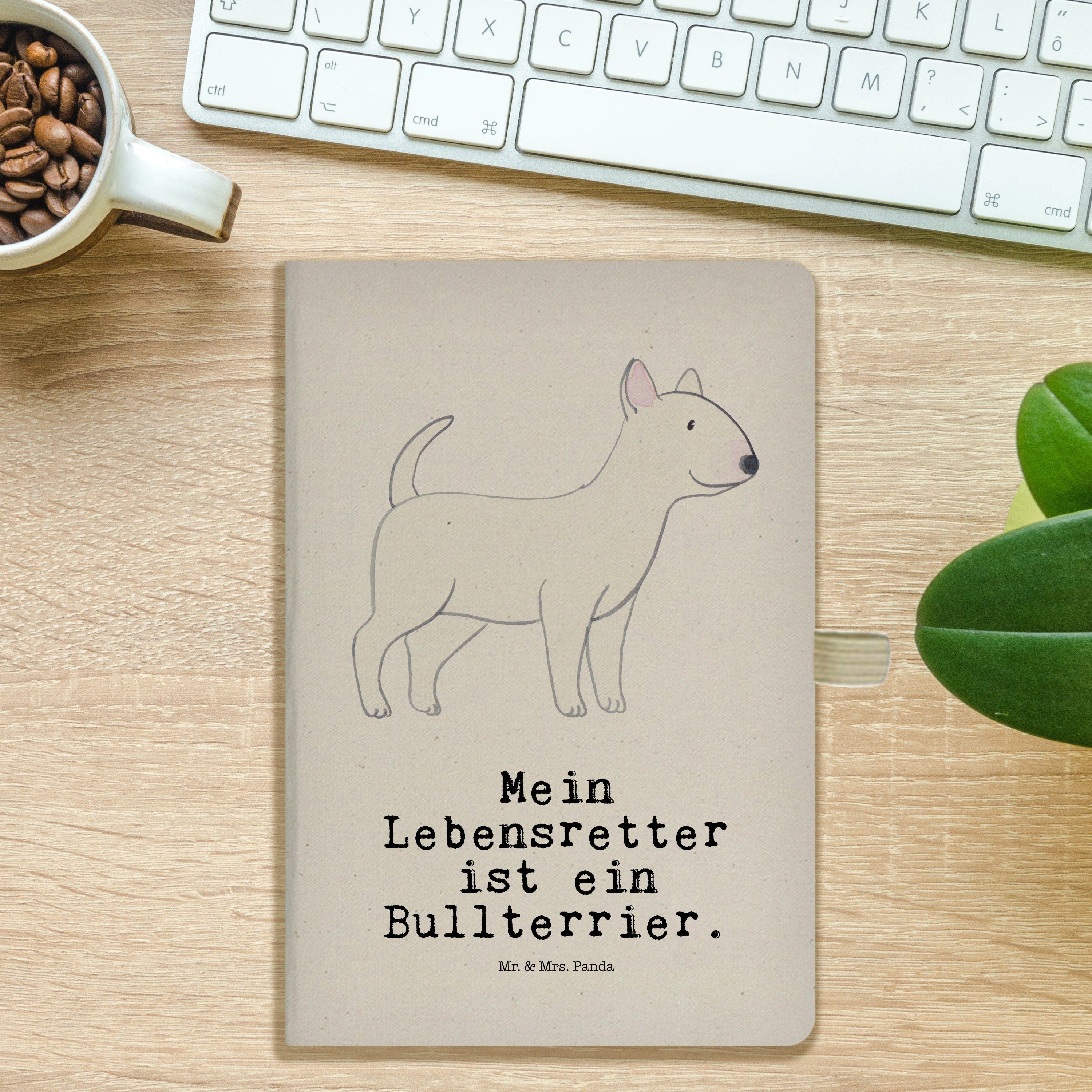 Thumbnail - Mr. & Mrs. Panda Notizbuch Bullterrier Lebensretter - Transparent - Geschenk, A5 Notizbuch Blank Mr. & Mrs. Panda, Hochw...