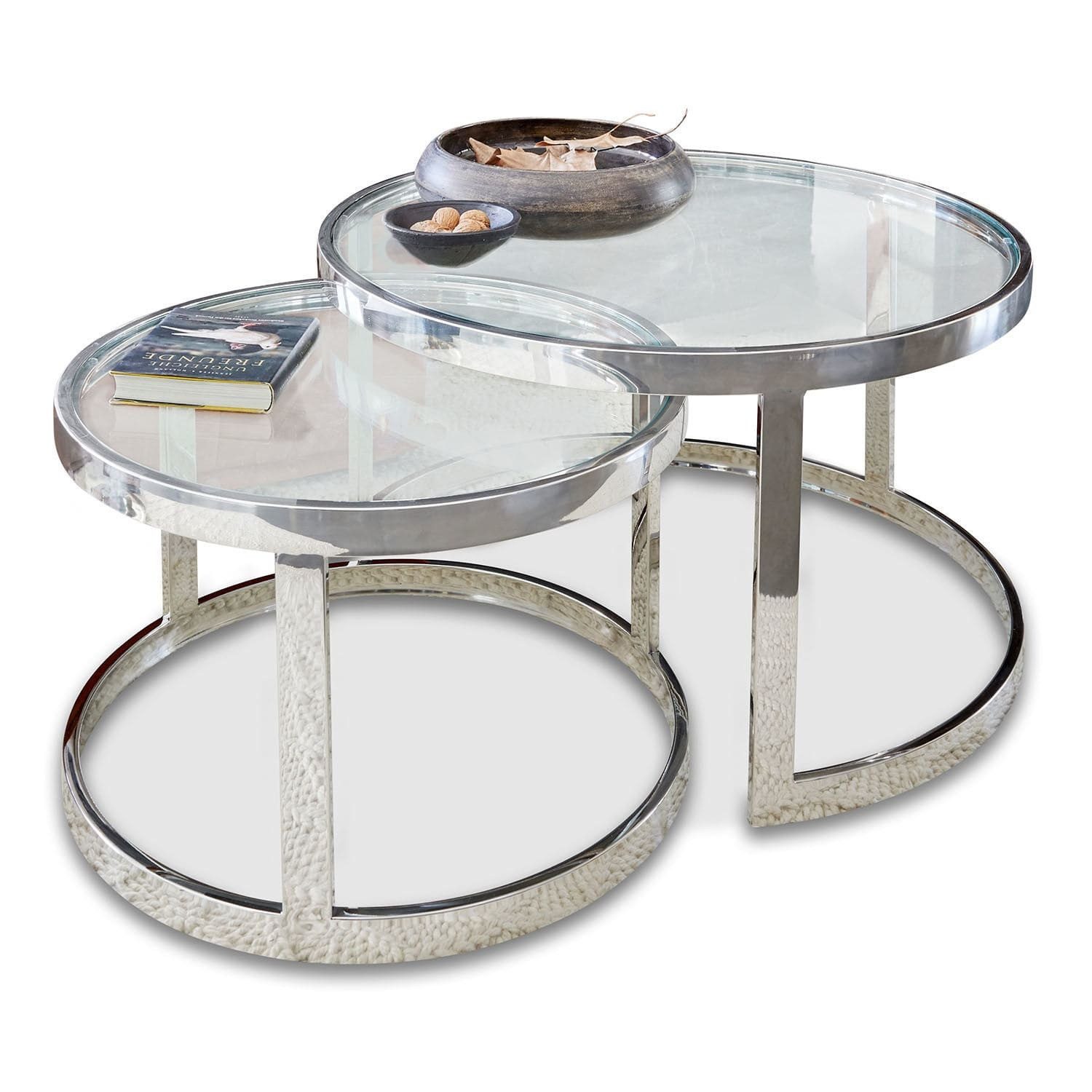 Beistelltisch Beistelltisch 2er Set Cibran silber