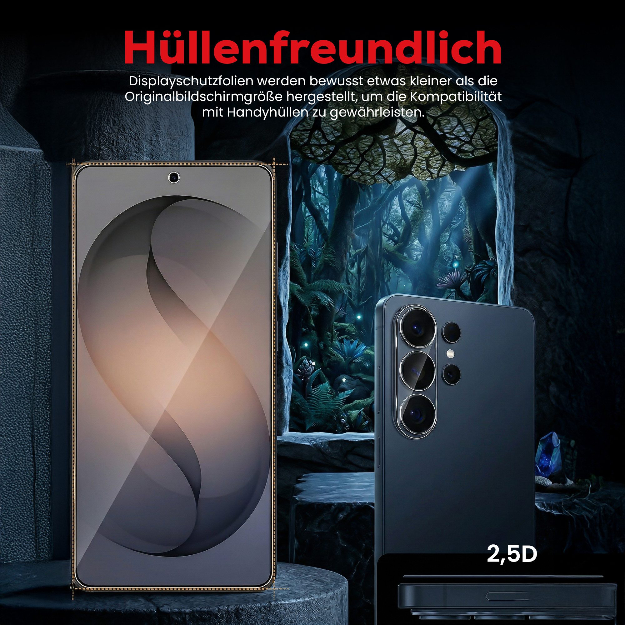 MSM Displayschutzglas 2X Schutzglas (Display + Kamera) für Samsung Galaxy S26 Ultra 9H – Bild 4 von 5