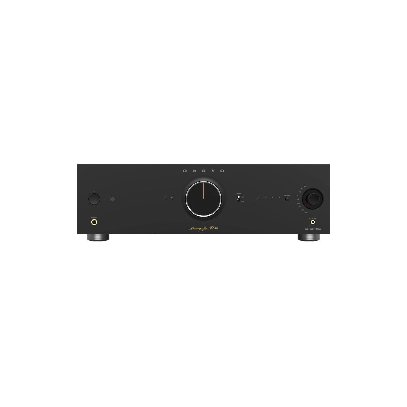 Onkyo ONKYO P-80, Network Pre Amp - Netzwerk-Vorverstärker - Schwarz Verstärker (Anzahl Kanäle: 2)