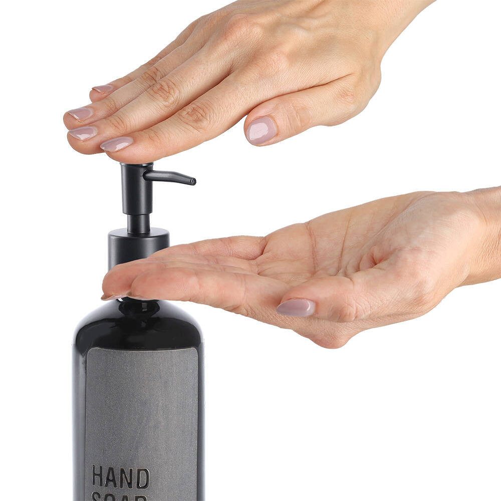 Zeller Present Seifenspender Seifenspender aus Keramik HANDSOAP, Ø 7 x 20,8 cm, (einzeln)