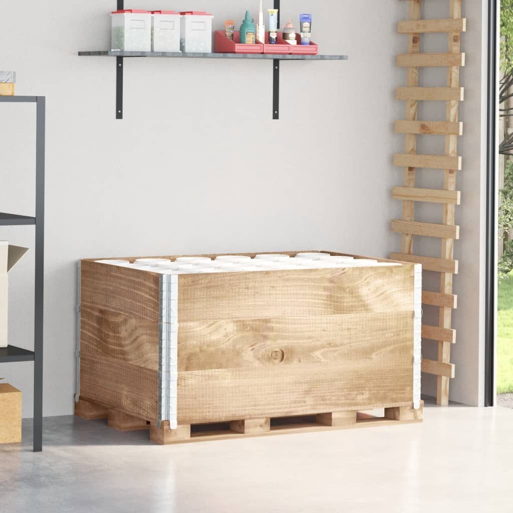 vidaXL Hochbeet, Paletten-Aufsatzrahmen 3 Stk. 120x80 cm Massivholz Kiefer