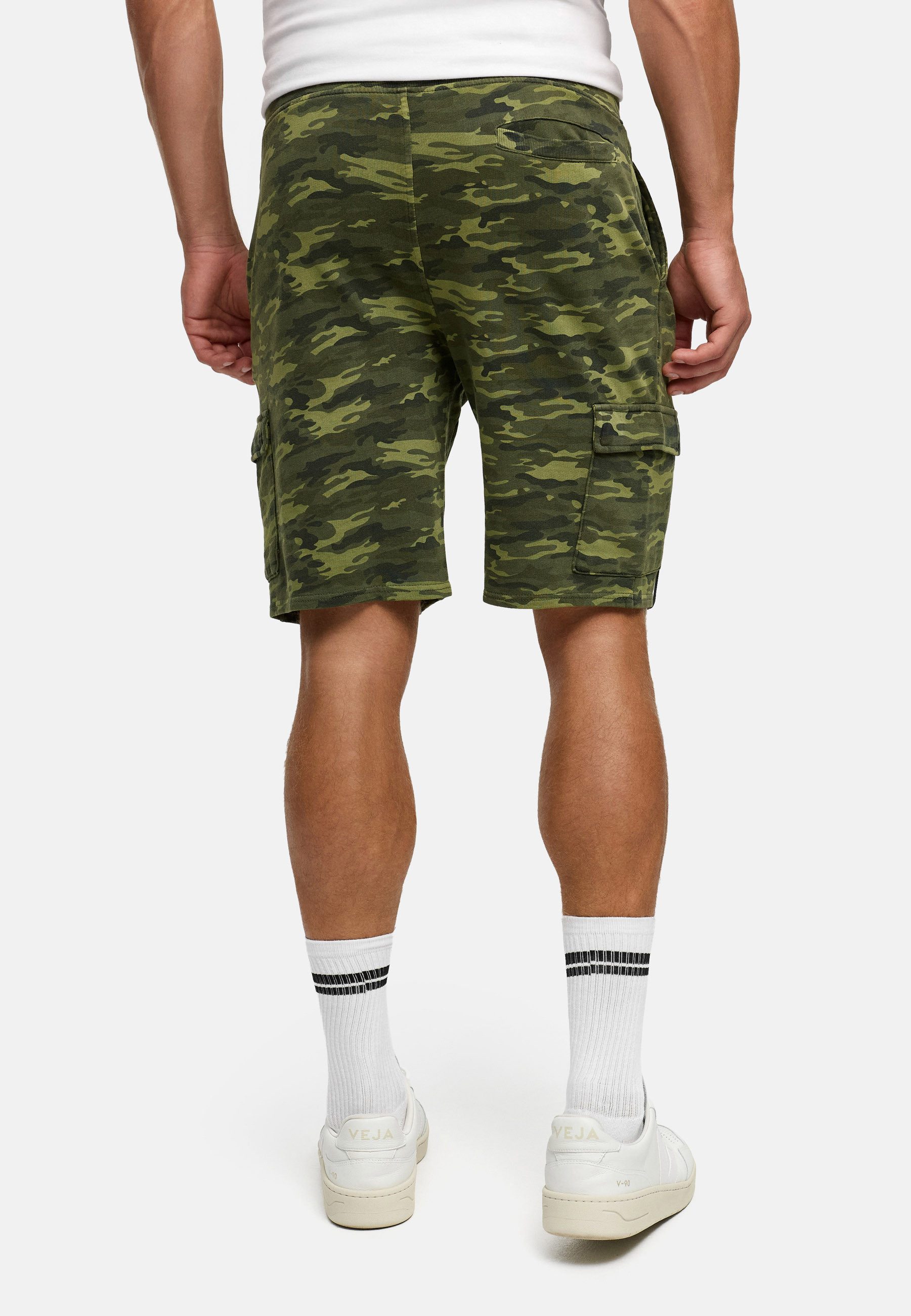 Indicode Sweatshorts Herren White Rock Sweat Shorts Herrenshorts aus 100 % Baumwolle