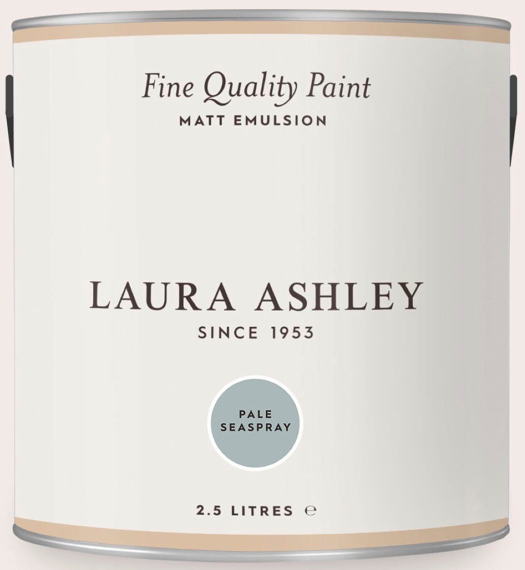 LAURA ASHLEY Wandfarbe Fine Quality Paint MATT EMULSION blue shades, matt, 2,5 L Pale Seaspray