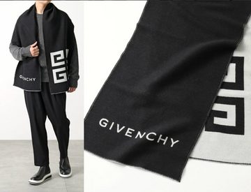 GIVENCHY Strickschal GIVENCHY Unisex Wool Silk 4G Logo Scarf Schal Mufflers Stola Tuch 35 x