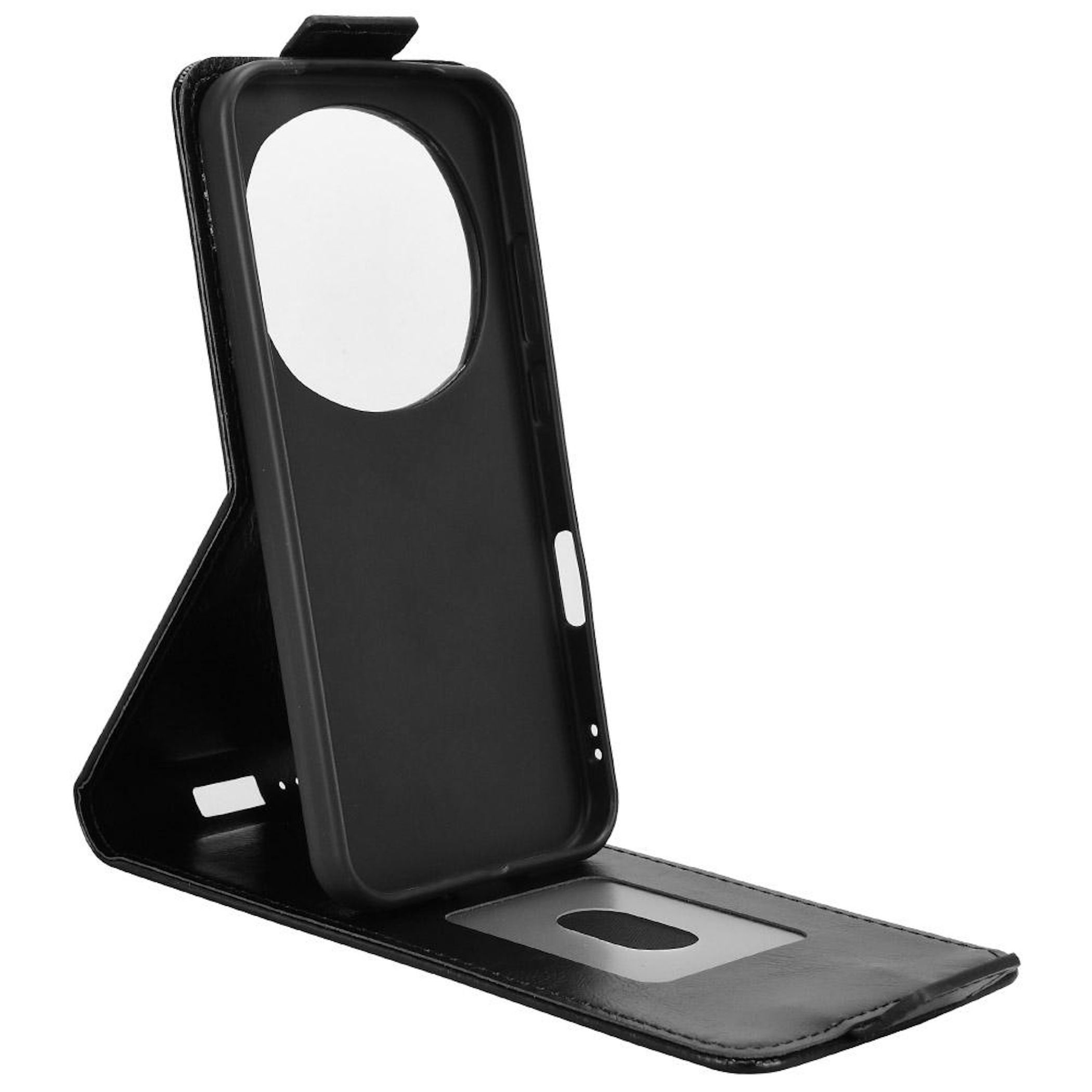 Wigento Smartphone-Hülle Für Honor Magic 8 Pro Magnetische Flip Kunstleder Schutz Hülle Schwarz, Magnetverschluss, Kartenfächer, Halterfunktion
