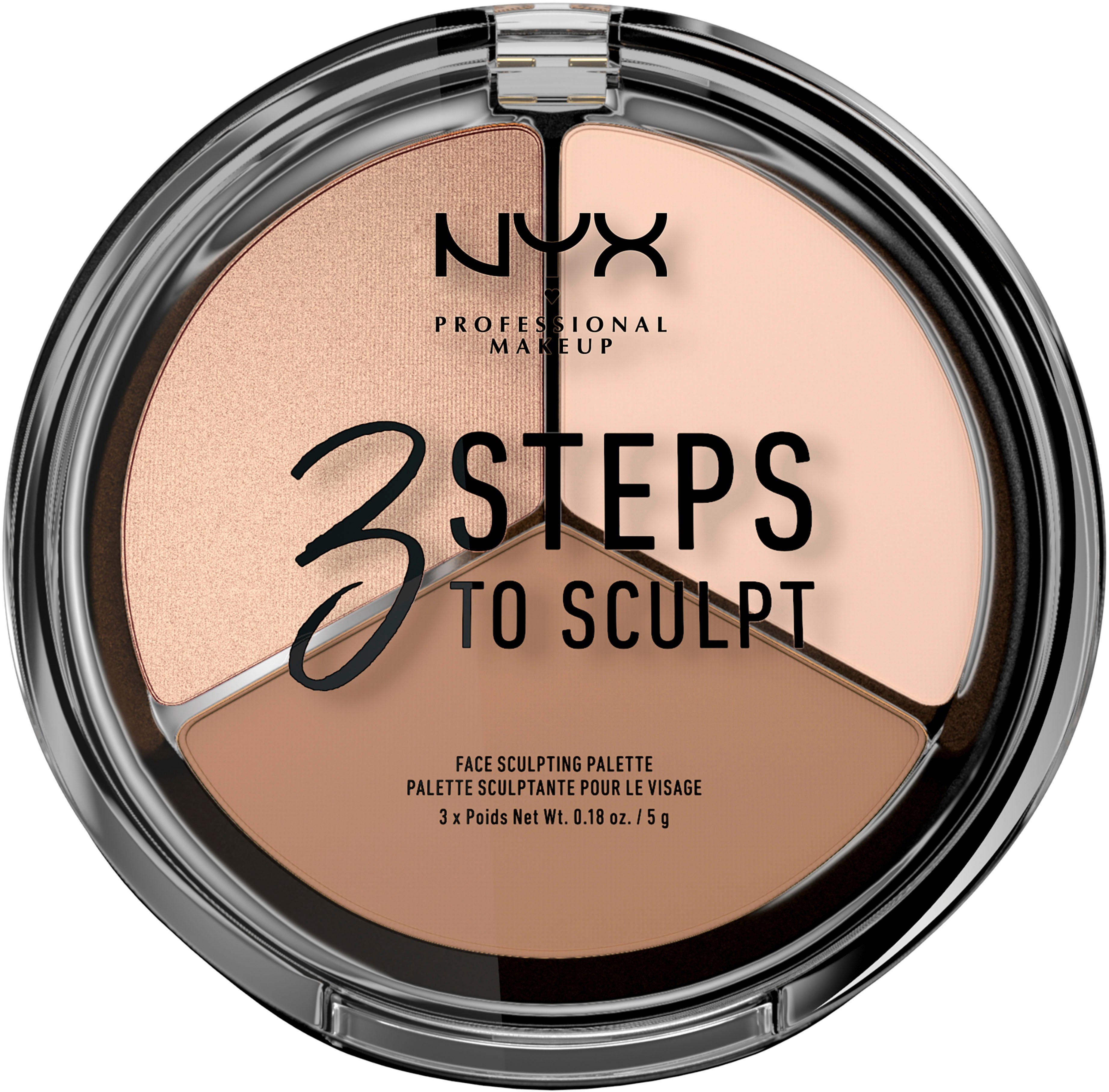 Professional NYX Sculpt 3 Steps NYX to Puder Makeup