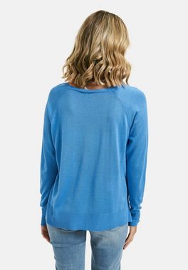 Milano Italy Rundhalspullover PULLOVER WITH ROUNDNECK AND RAGLAN